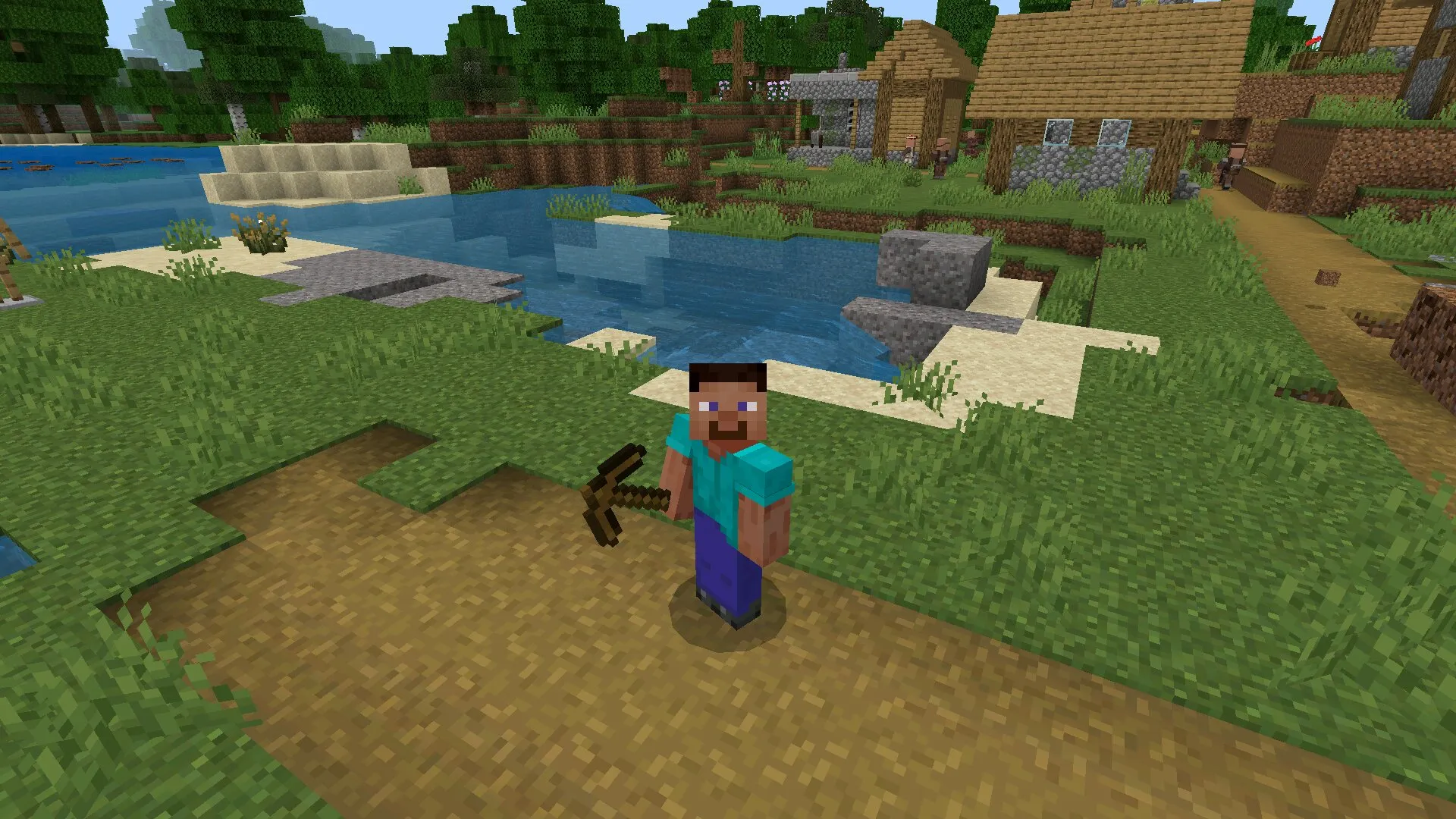 Кирка из мода на прочность предметов в Майнкрафт ПЕ