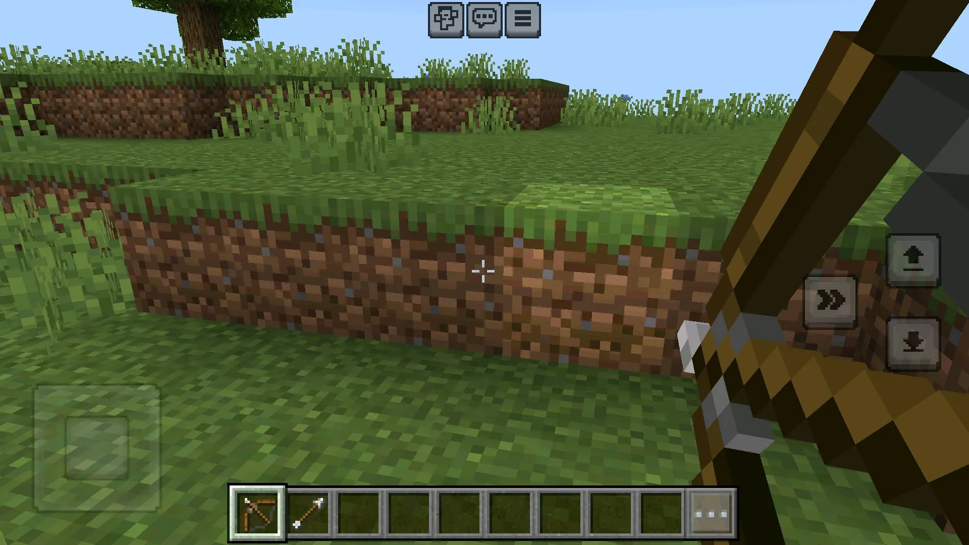 Крестик из текстуры на прицел в Майнкрафт ПЕ