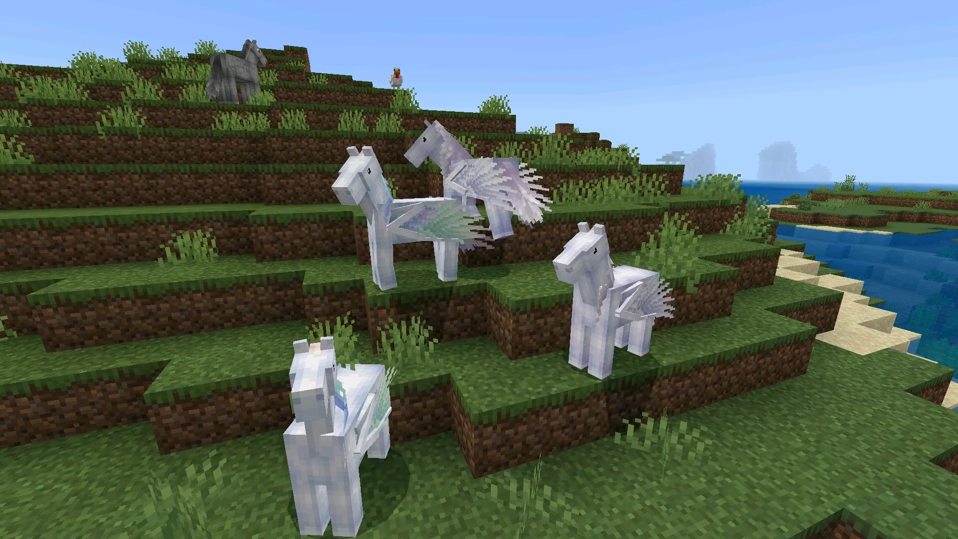 Крылья из мода на Лошадей в Майнкрафт ПЕ