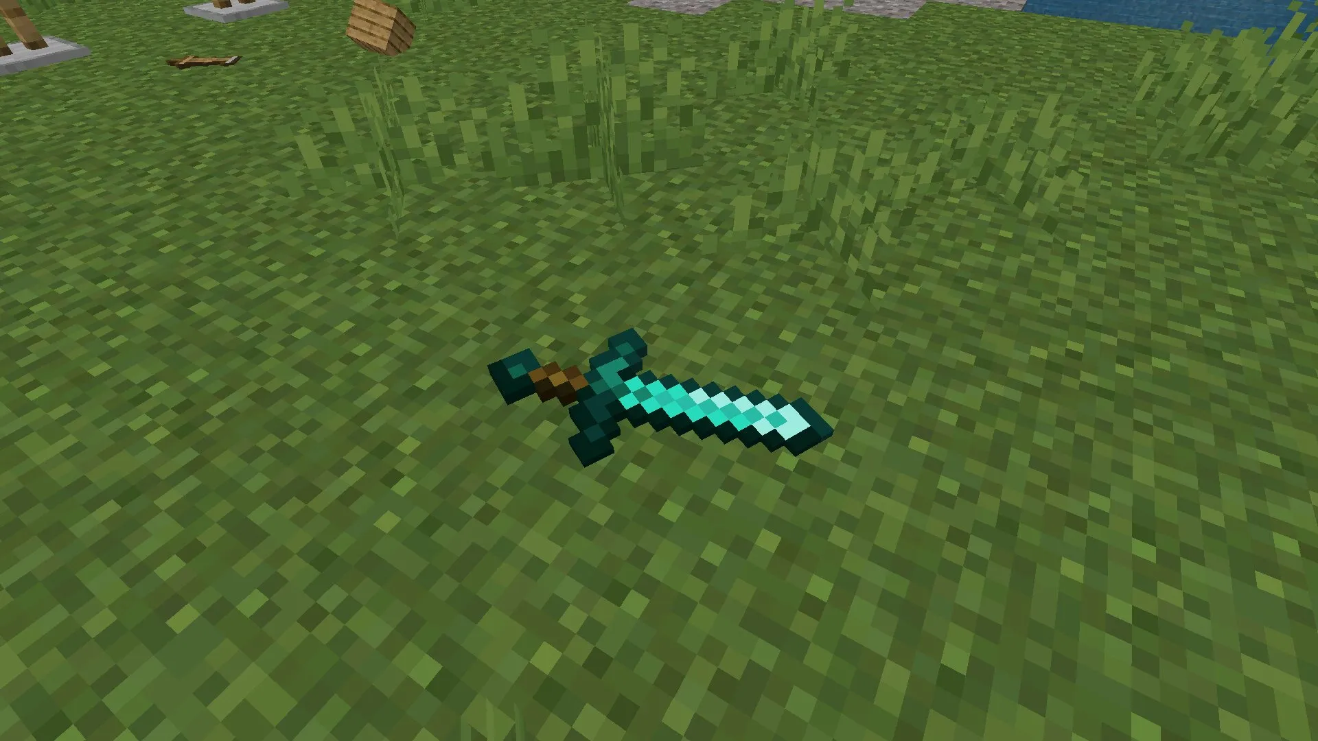 Меч из мода на физику предметов в Майнкрафт ПЕ