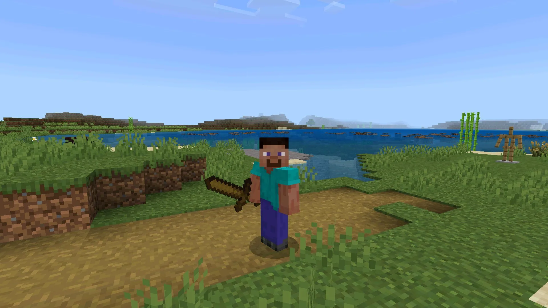 Меч из мода на прочность предметов в Майнкрафт ПЕ