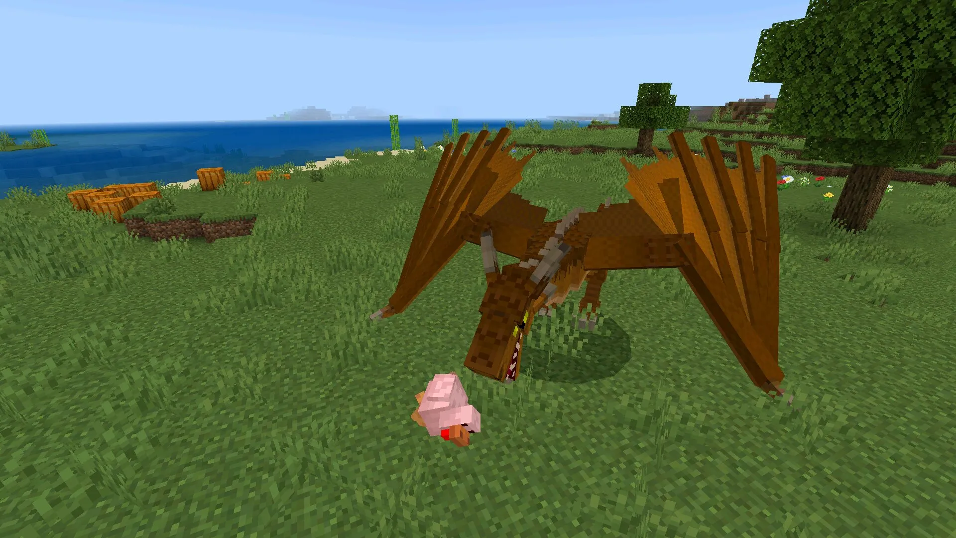 Моб из мода на лед и пламя в Майнкрафт ПЕ