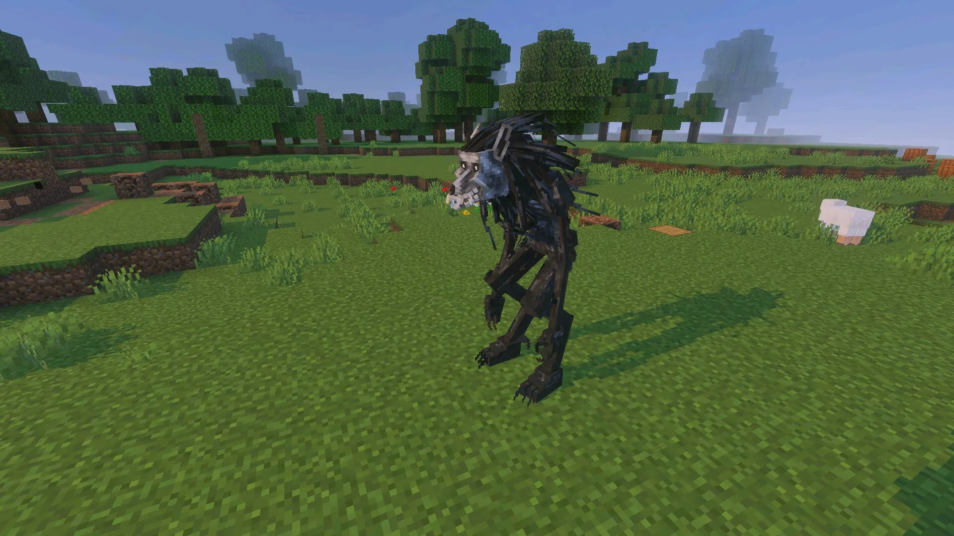 Моб из мода на ужасы в Майнкрафт ПЕ