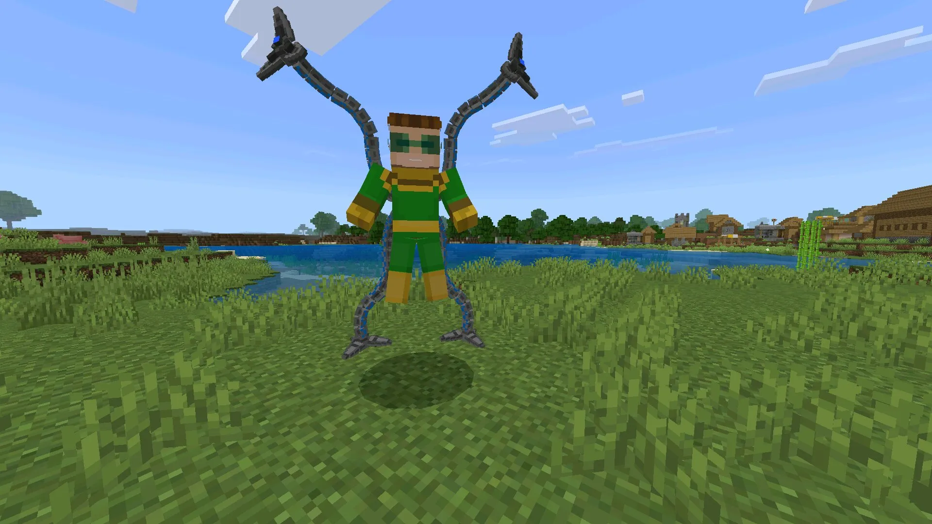 Моб из мода на Доктора Осьминога в Майнкрафт ПЕ