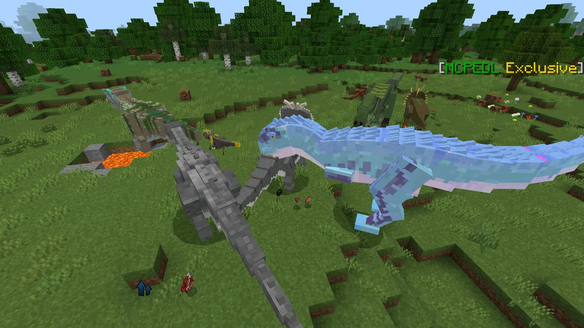 Мобы из мода на арк в Майнкрафт ПЕ