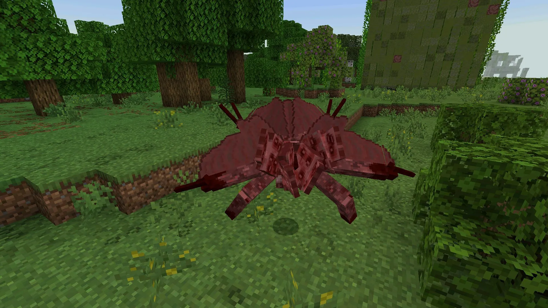 Монстр из мода на кордицепс в Майнкрафт ПЕ