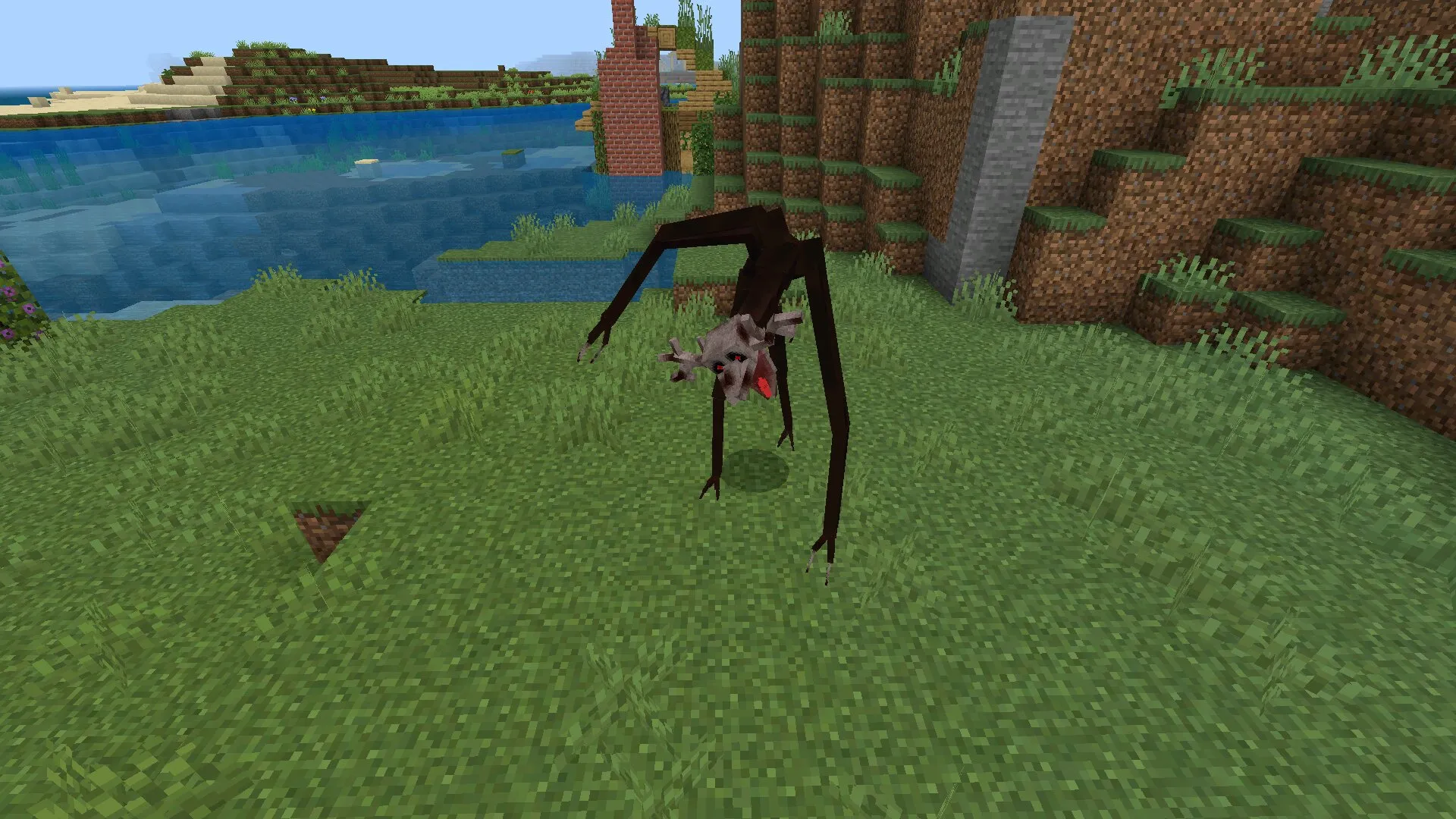 Монстр из мода на Скинволкера в Майнкрафт ПЕ