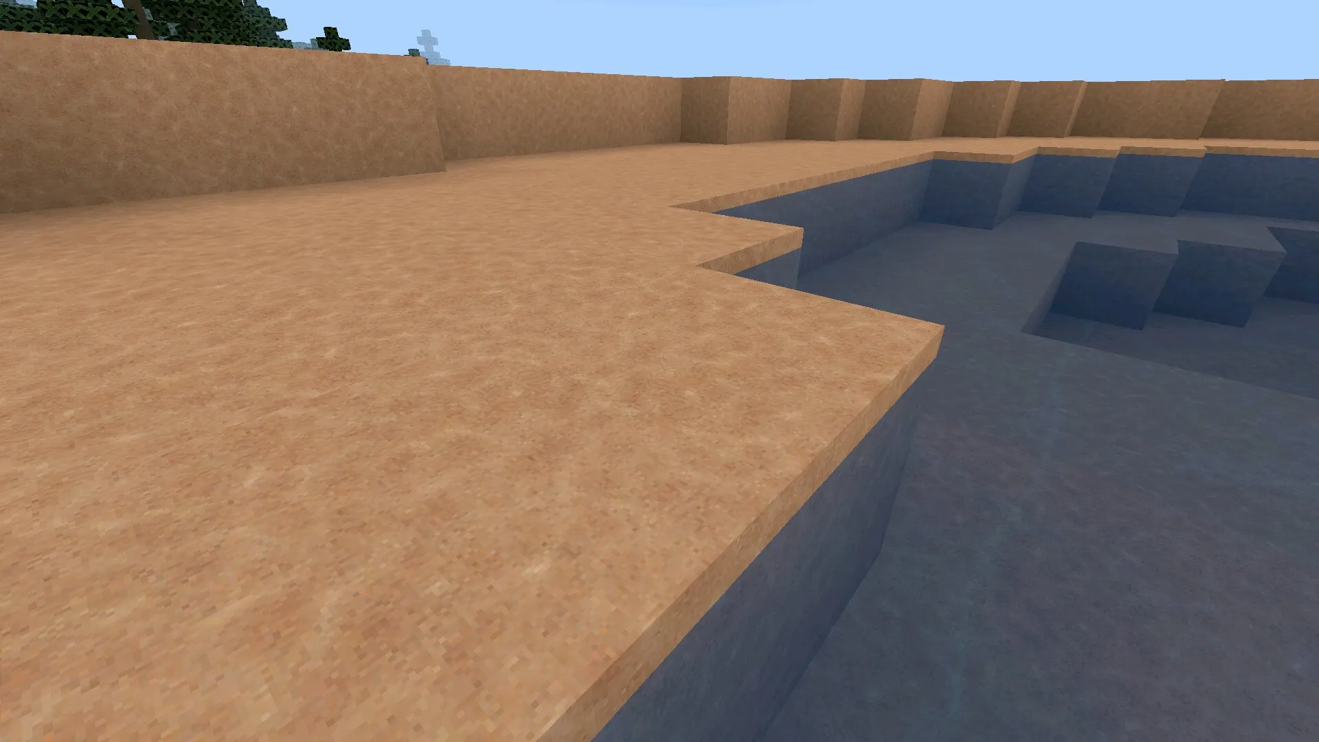 Песок из текстур Faithful 128 на 128 в Майнкрафт ПЕ