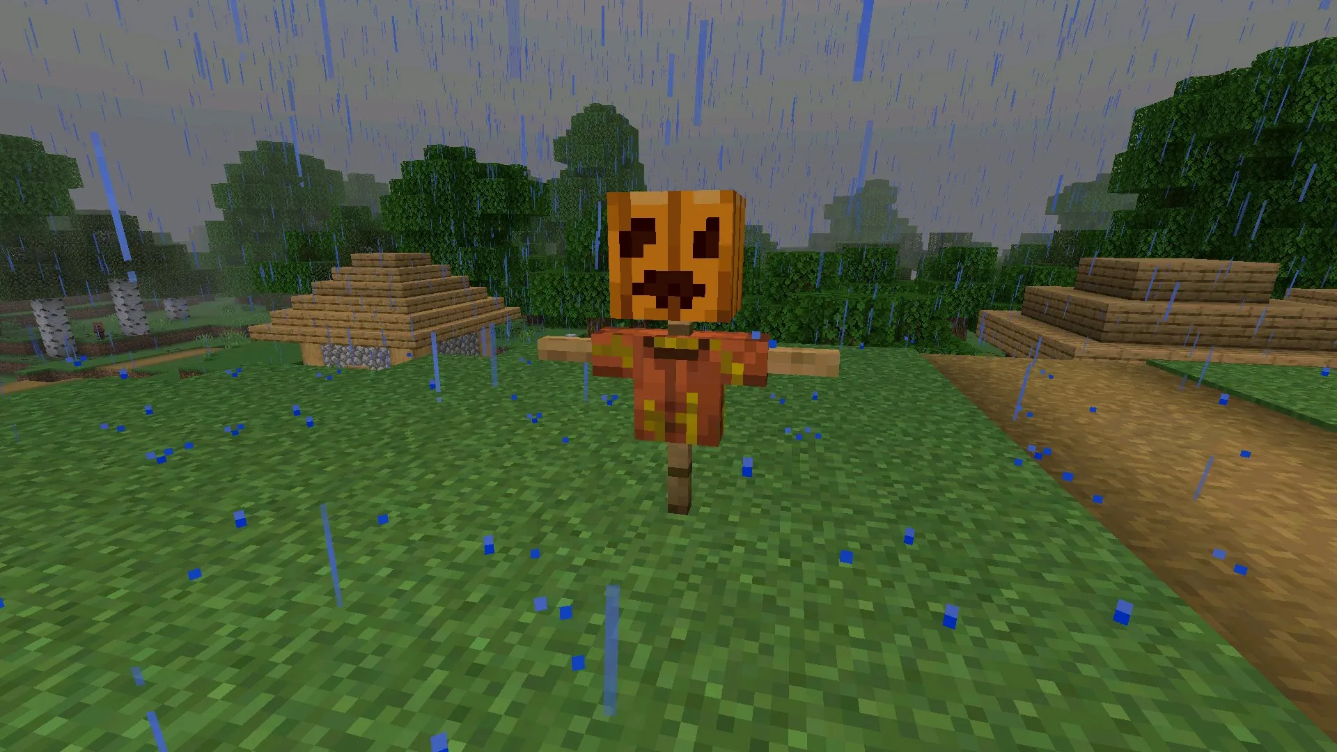 Пугало из мода на вырасти сад в Майнкрафт ПЕ