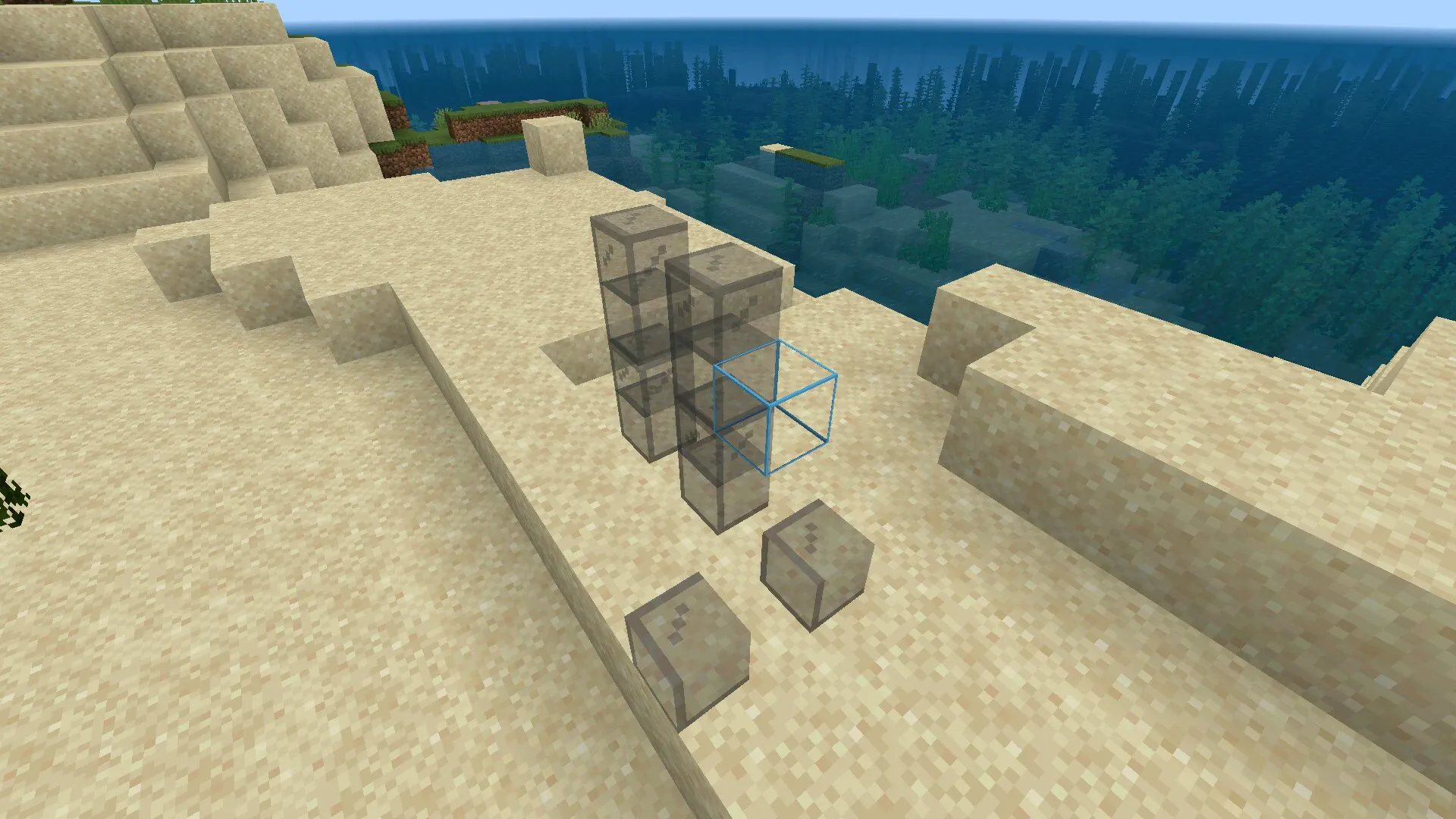 Стекло из мода на маленькие блоки в Майнкрафт ПЕ