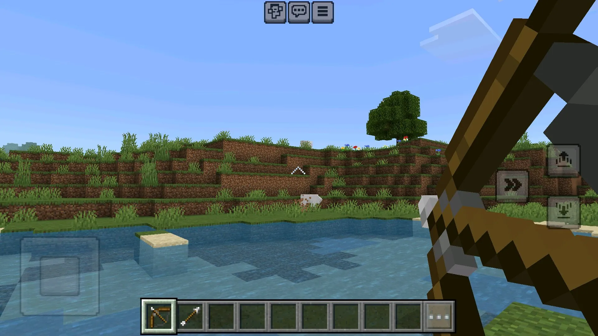 Стрелка из текстуры на прицел в Майнкрафт ПЕ