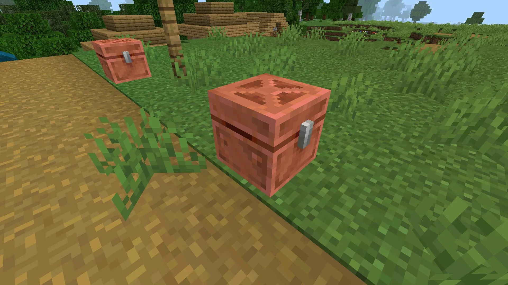 Сундук из мода на перемещение предметов в Майнкрафт ПЕ