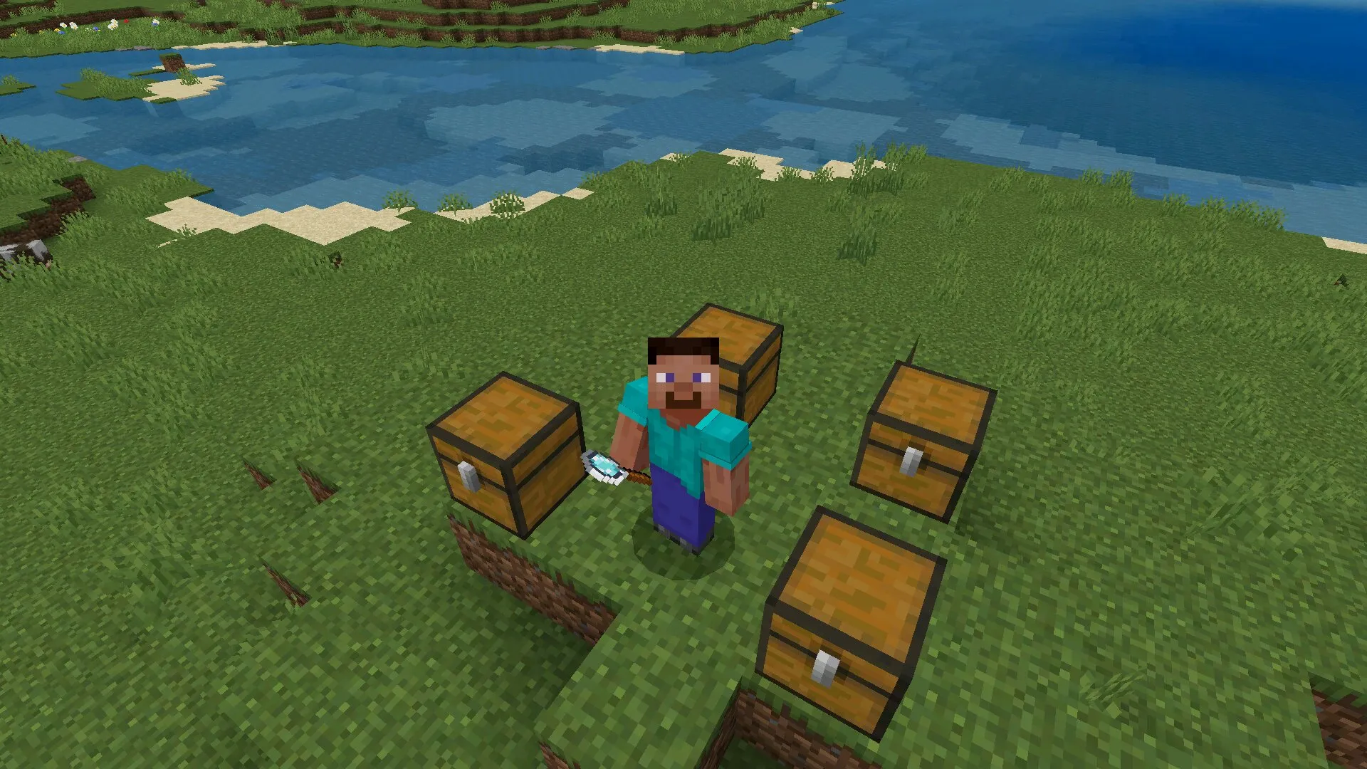 Сундуки из мода на поиск предметов в сундуках в Майнкрафт ПЕ