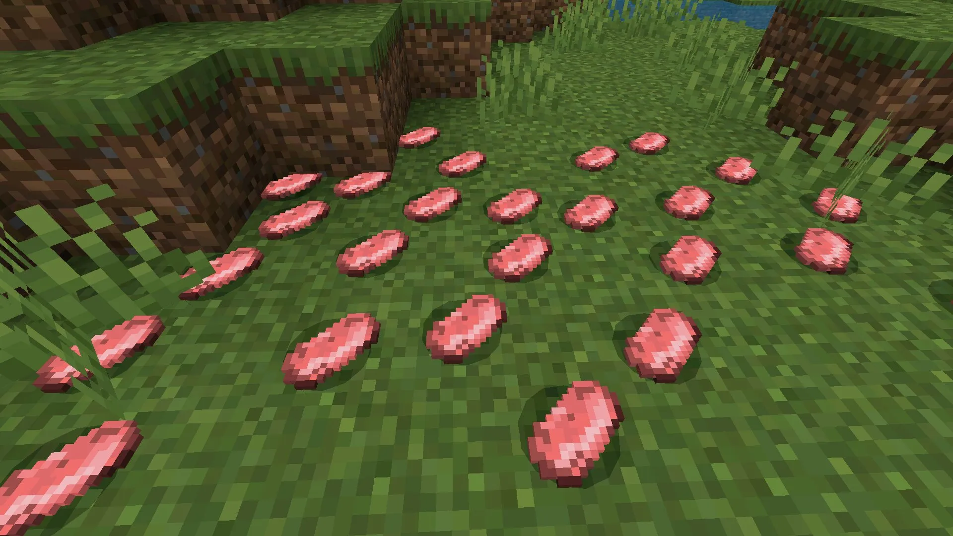 Свинина из мода на падение предметов в Майнкрафт ПЕ