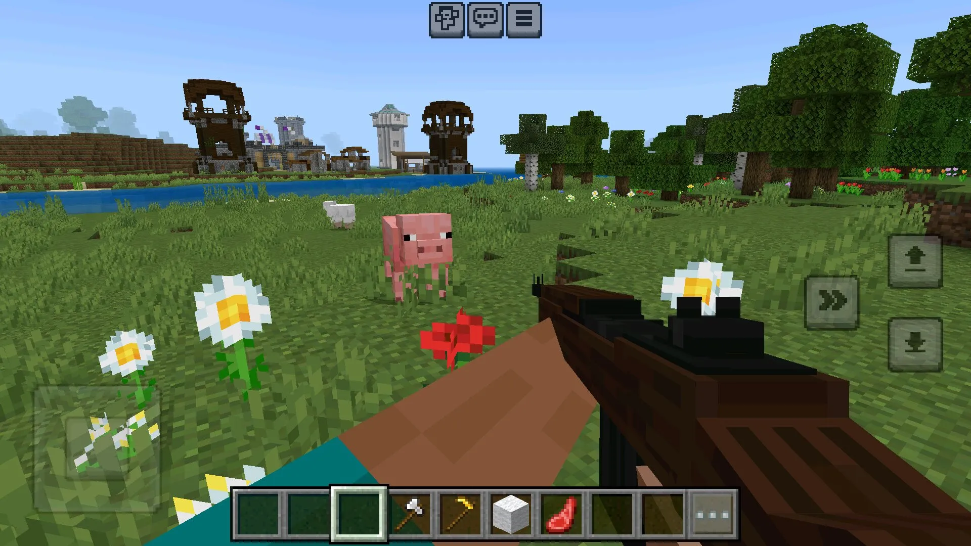 Винтовка из мода на Оружие Второй Мировой Войны в Майнкрафт ПЕ