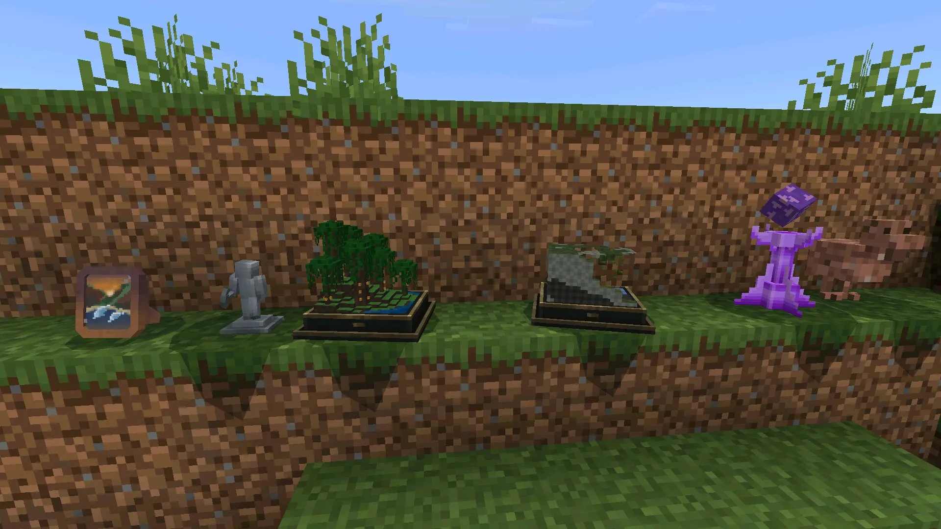 Трофеи из мода на квесты в Майнкрафт ПЕ