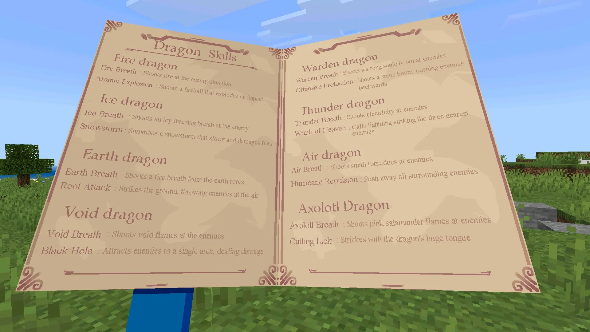 Виды из мода Как приручить дракона в Майнкрафт ПЕ