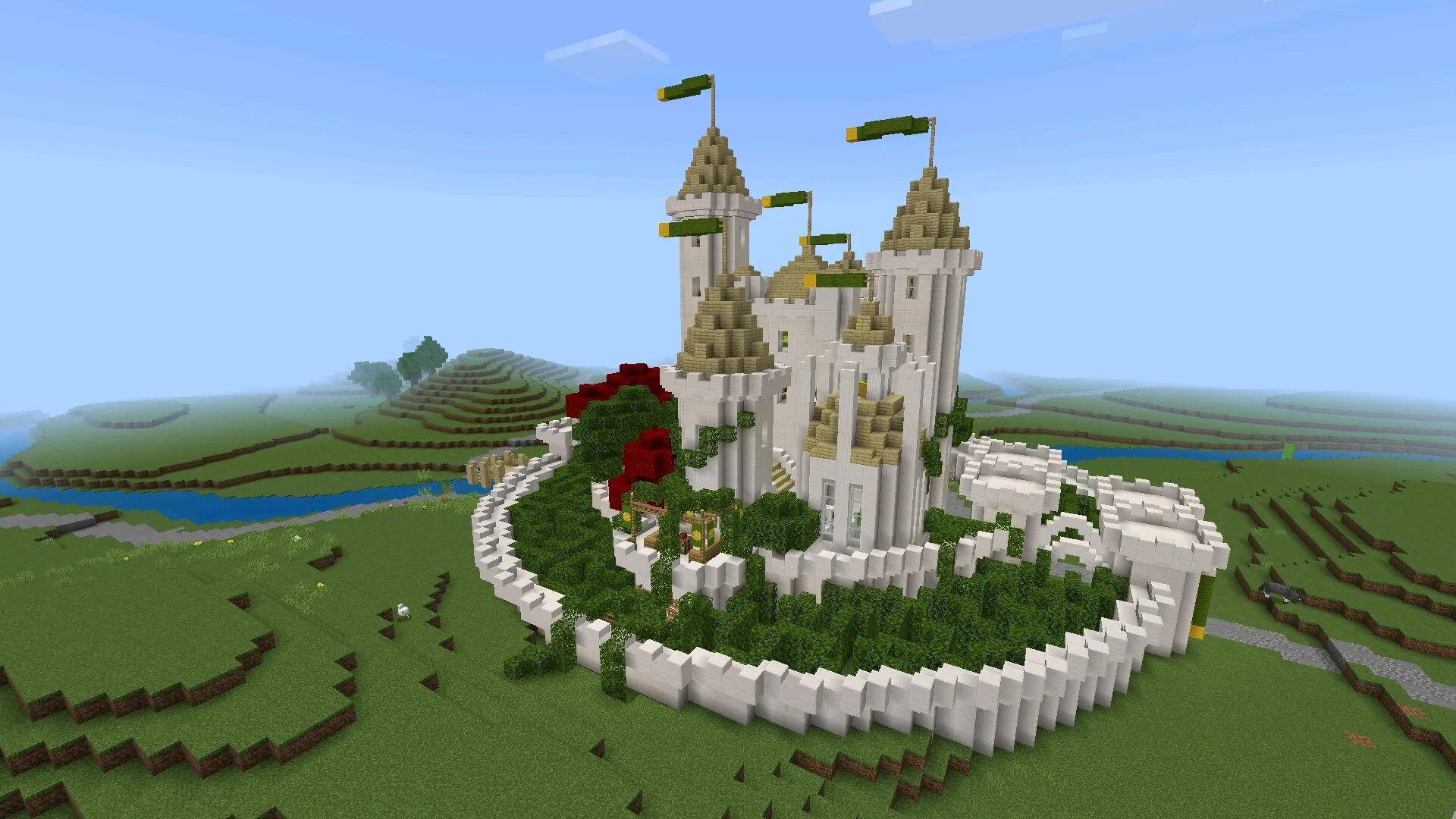 Замок из мода на лед и пламя в Майнкрафт ПЕ