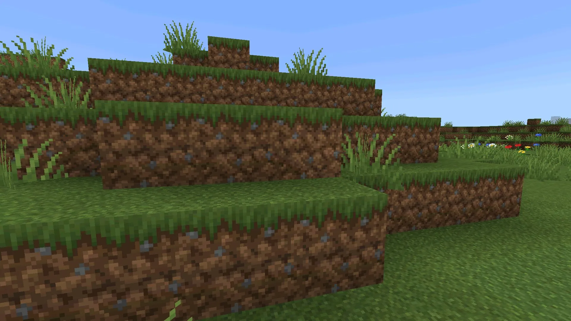 Земля из текстур Faithful 32 на 32 в Майнкрафт ПЕ