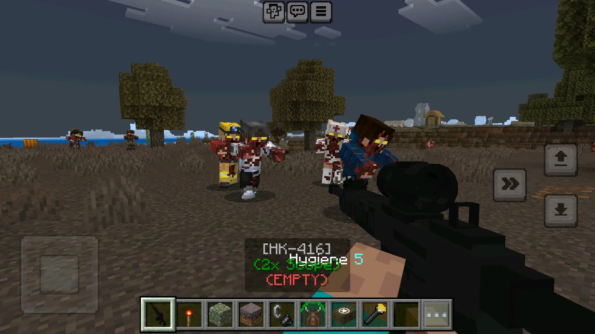 Автомат из страшных модов 100 дней в Майнкрафт ПЕ