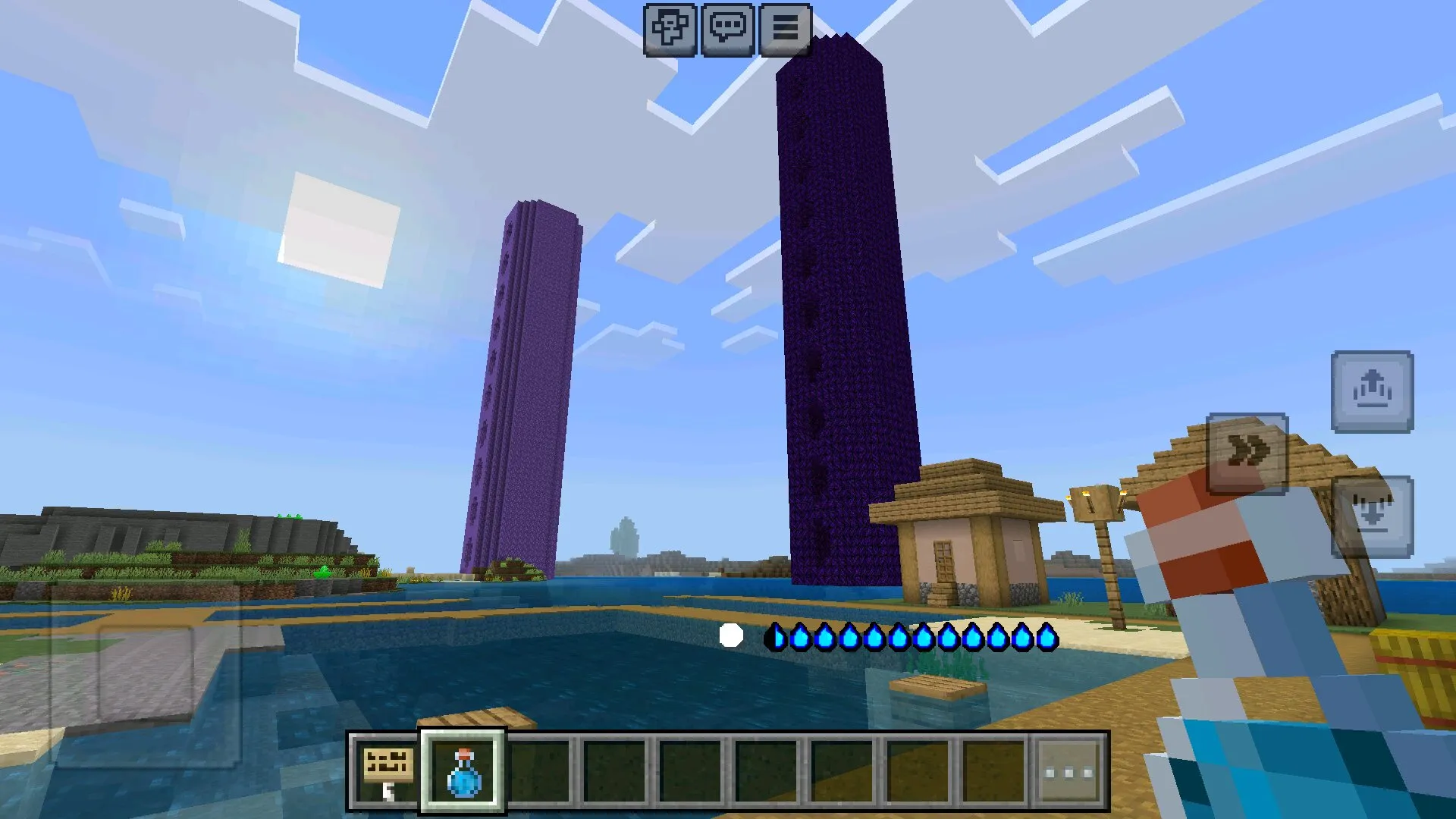 Башни из сборок модов для серверов в Майнкрафт ПЕ