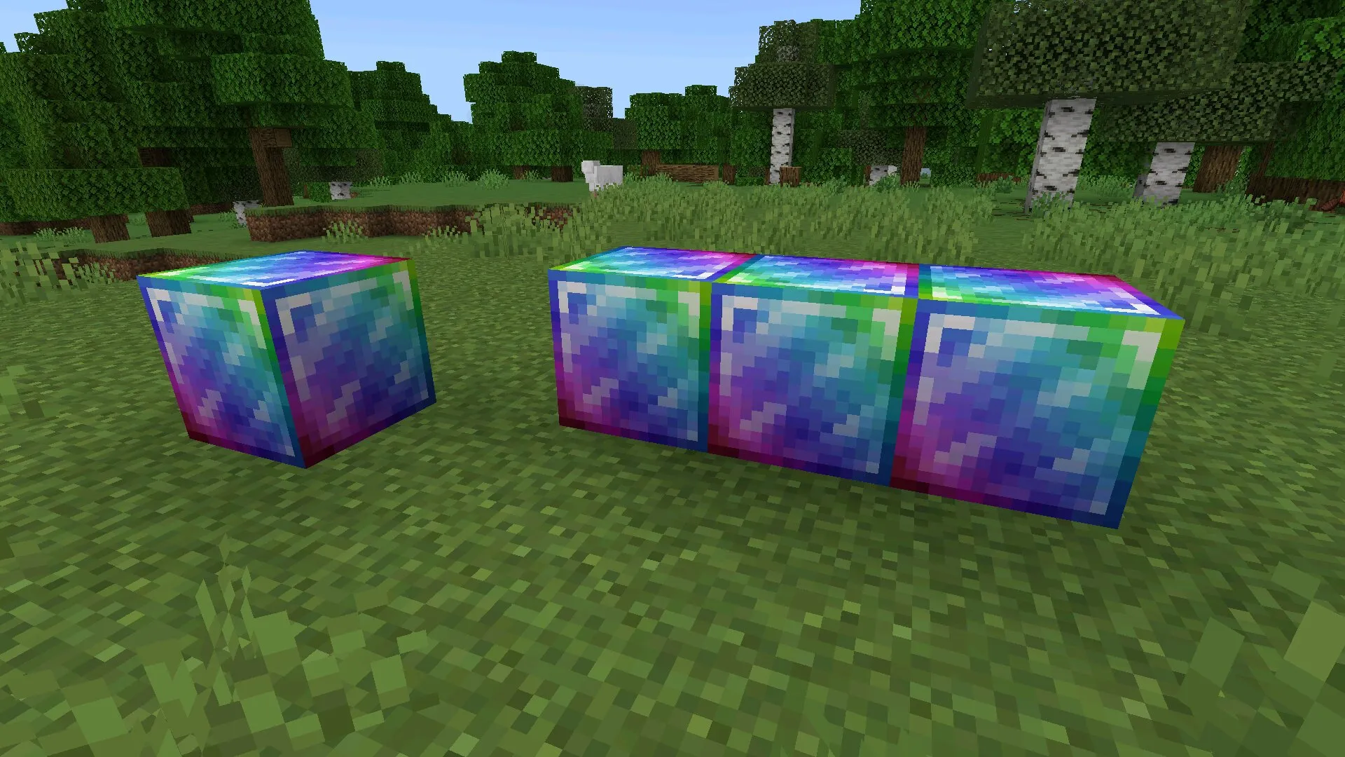 Блоки из мода на алмазы в Майнкрафт ПЕ