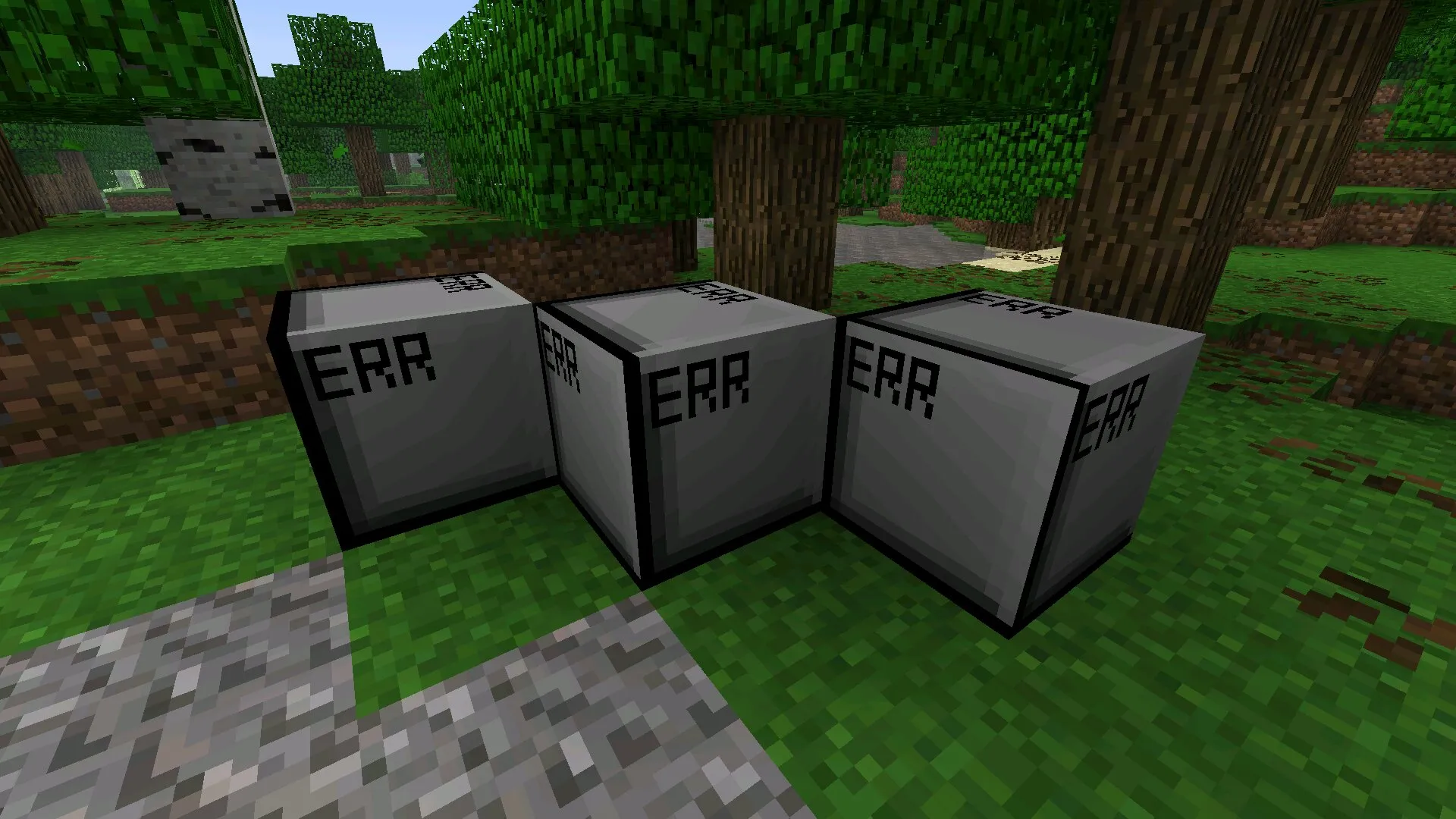 Блоки из мода на брокен скрипт в Майнкрафт ПЕ