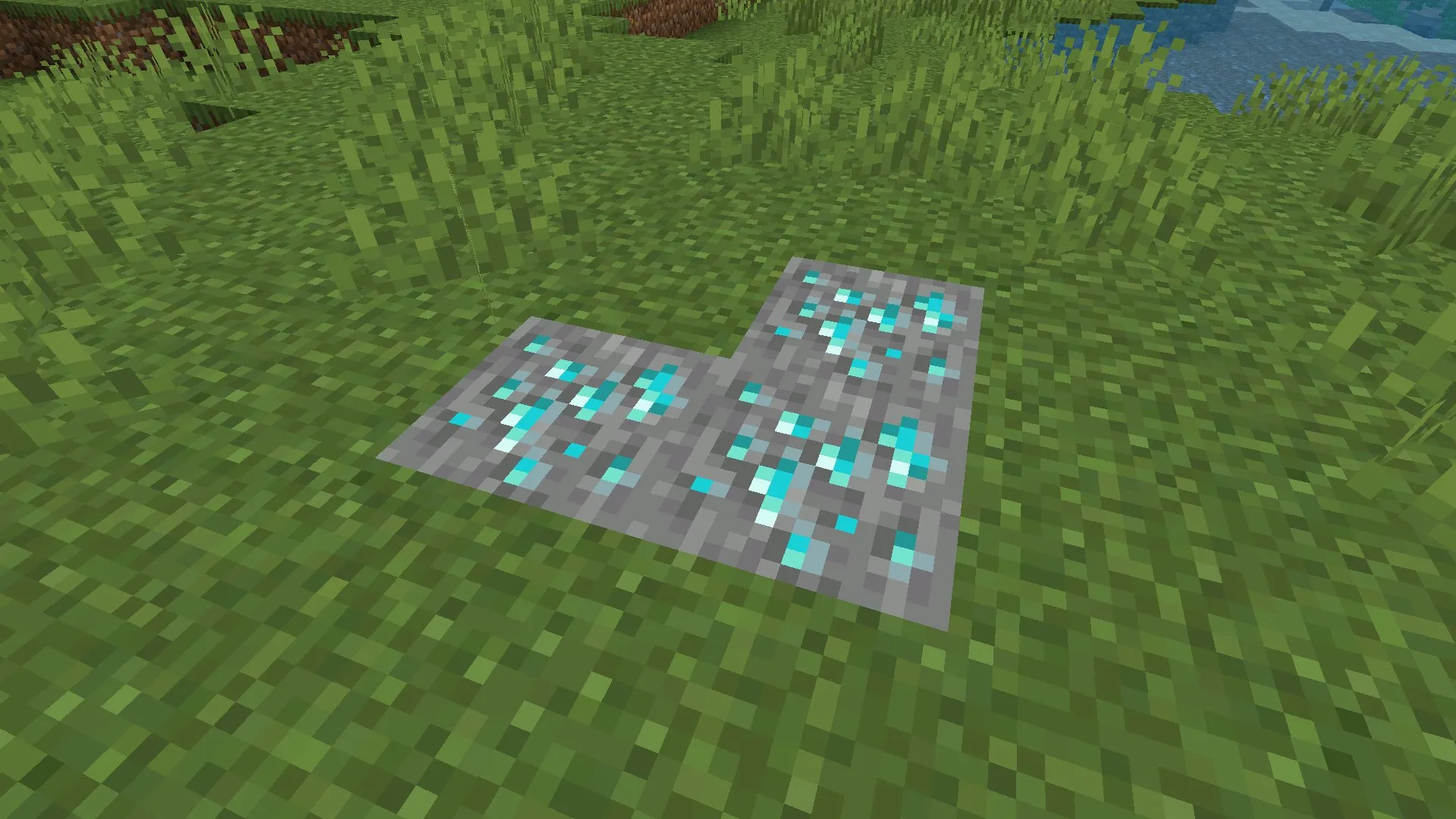 Блоки из мода на алмазы в Майнкрафт ПЕ