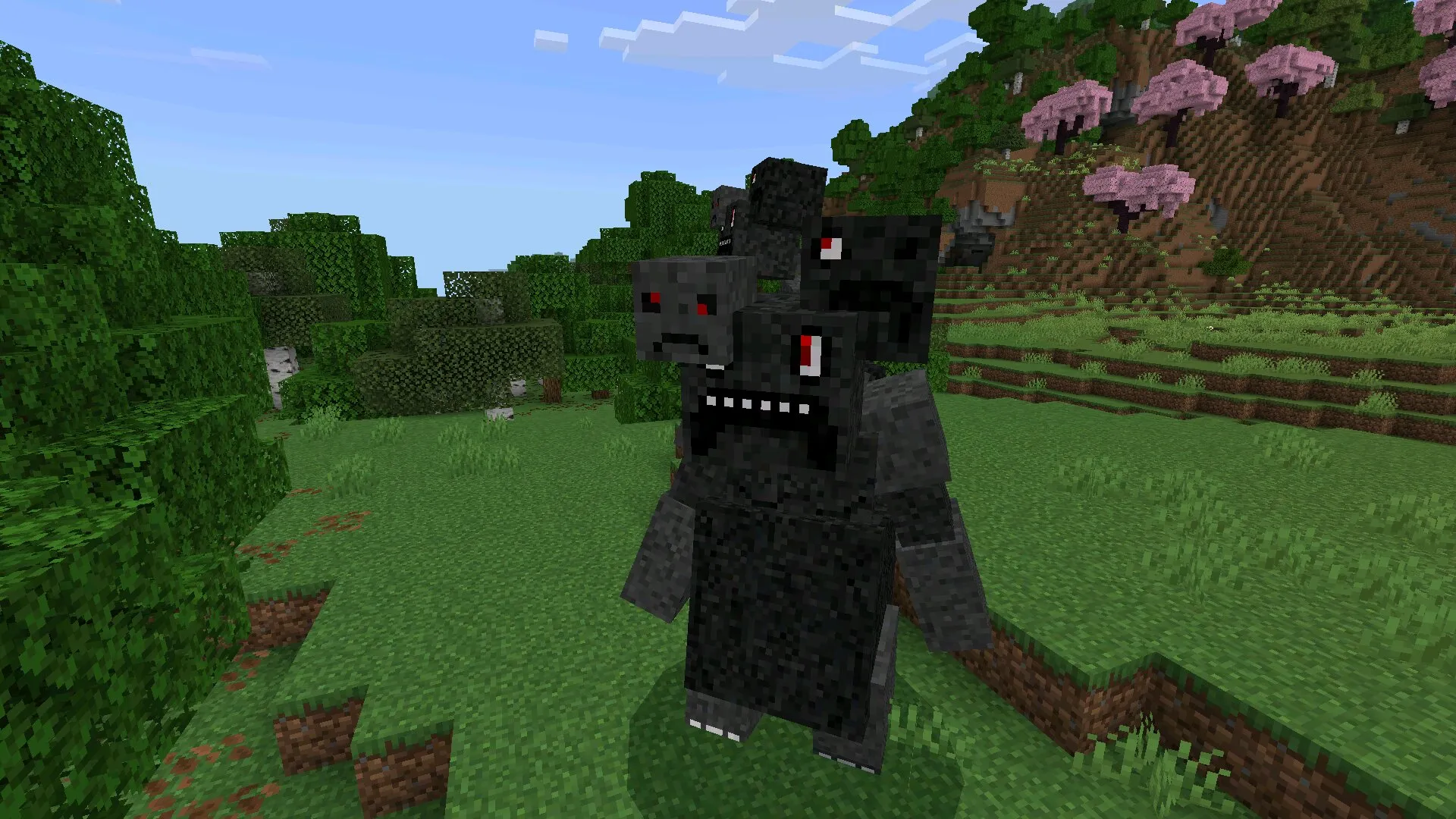 Босс из мода Jujutsu Craft в Майнкрафт ПЕ