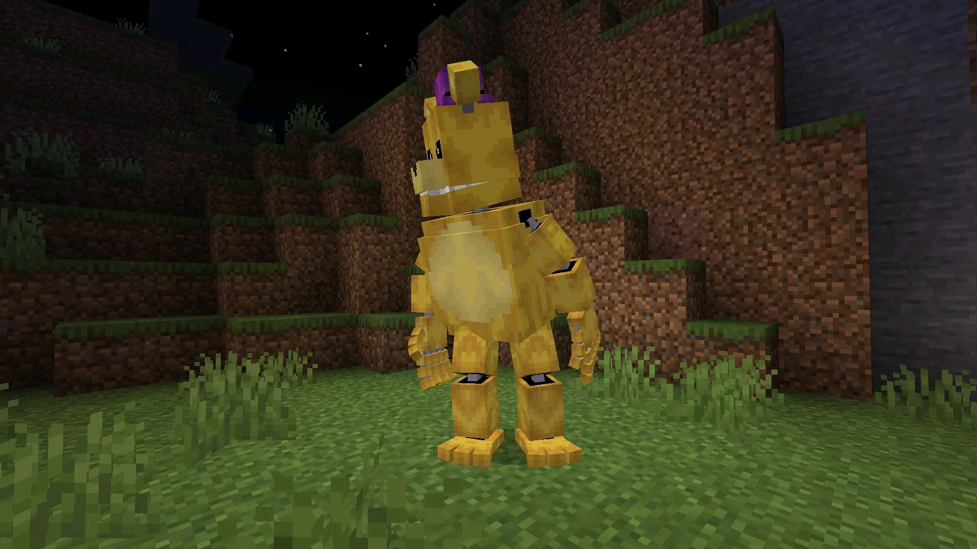 Босс в темноте из мода на Фредди Фазбер в Майнкрафт ПЕ