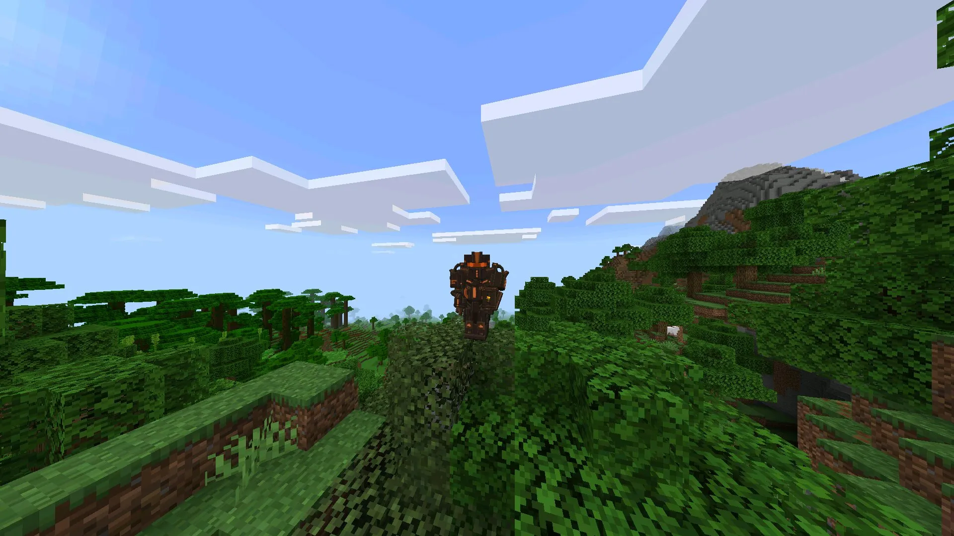 Броня из мода на костюм робота в Майнкрафт ПЕ