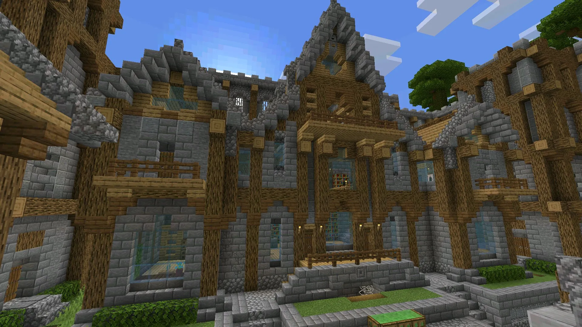 Дом из карты на мини игры в Майнкрафт ПЕ