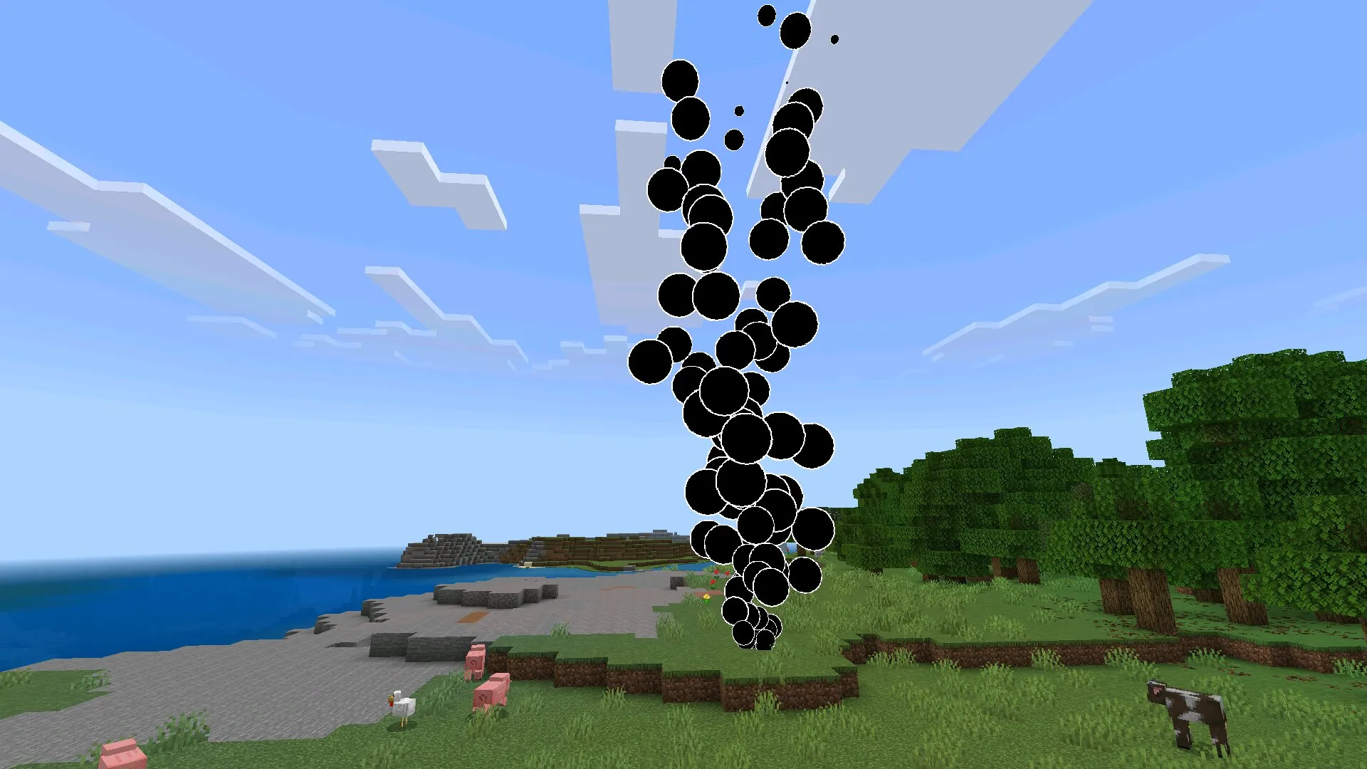 Эффекты из мода на Дельтарун в Майнкрафт ПЕ