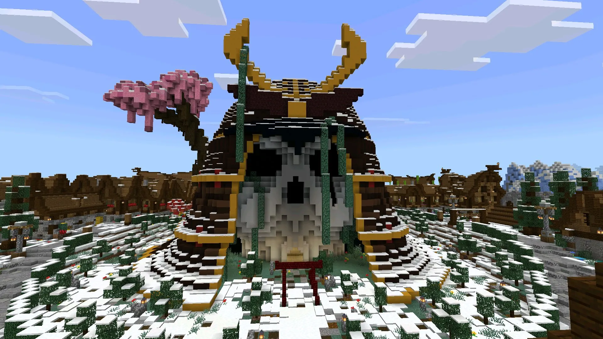 Храм из мода на ледниковый период в Майнкрафт ПЕ