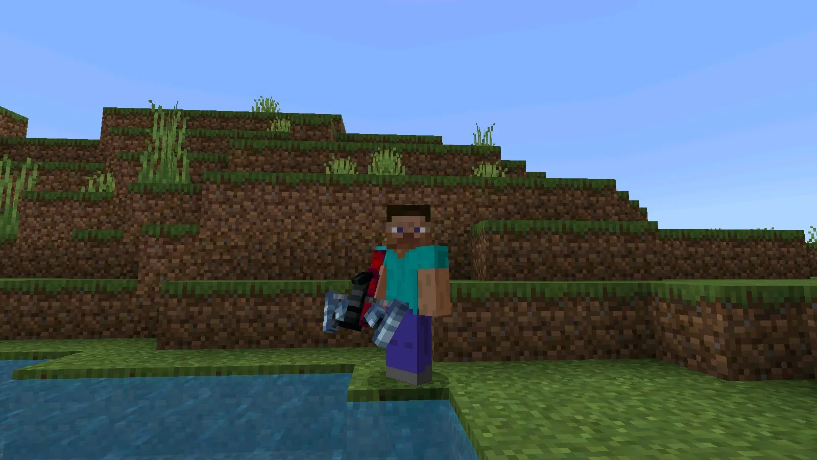 Инструмент из мода на Гарпун в Майнкрафт ПЕ