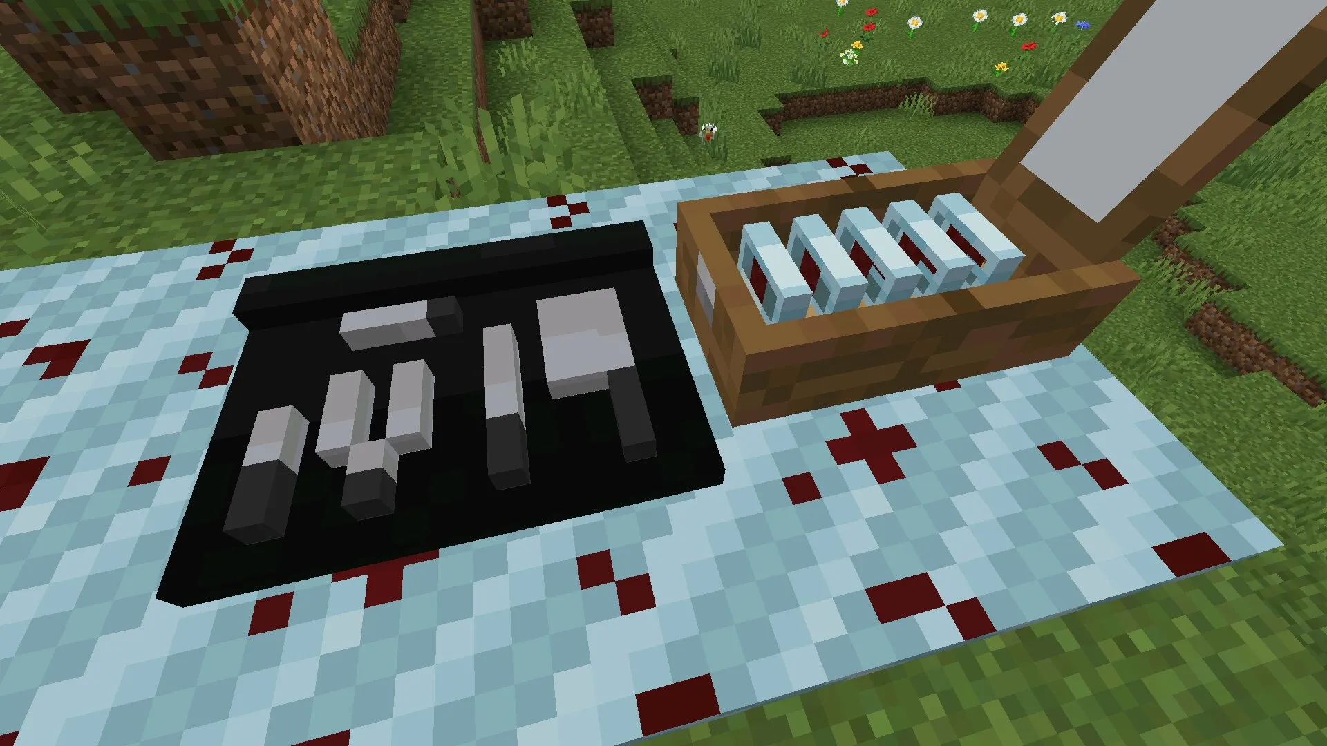 Инструменты из мода Декстер Морган в Майнкрафт ПЕ