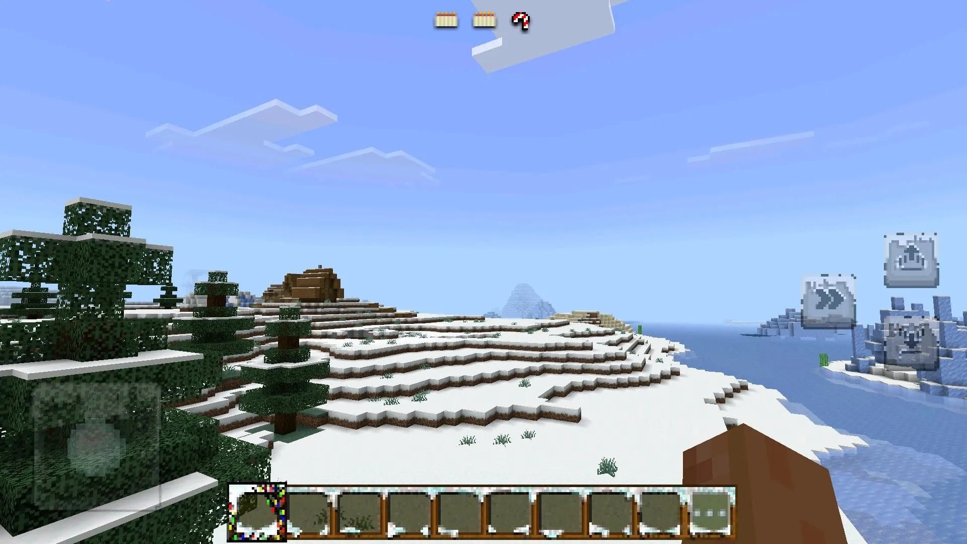 Скачать зимние текстуры в Майнкрафт ПЕ