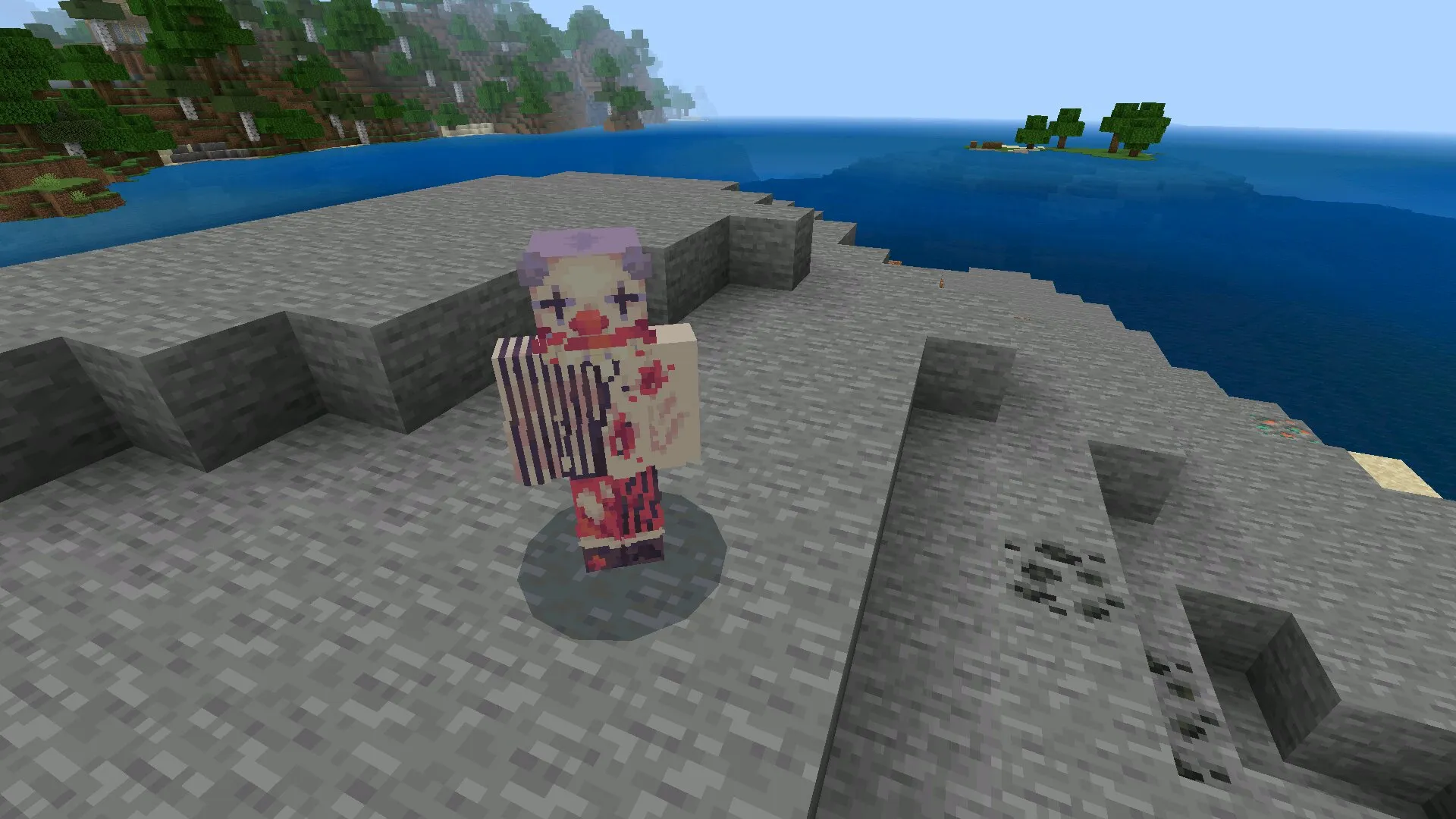 Клоун из мода на крипипасту в Майнкрафт ПЕ