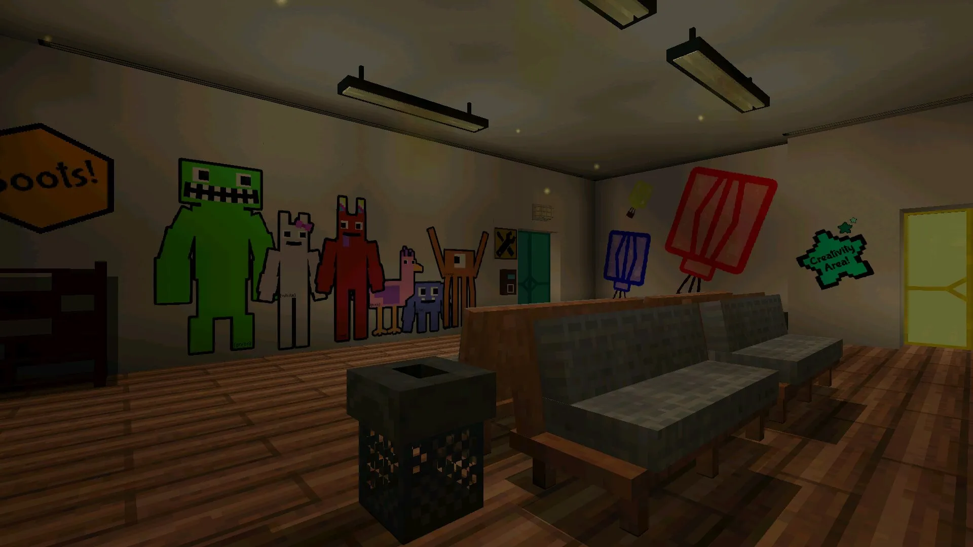 Комната из мода на сад банбан в Майнкрафт ПЕ