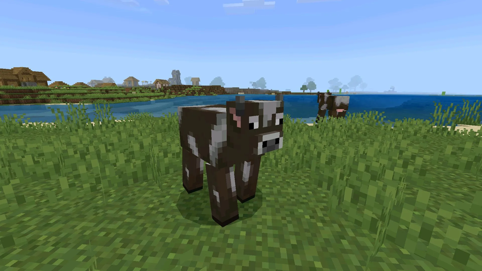 Корова из модов для игры на сервере в Майнкрафт ПЕ