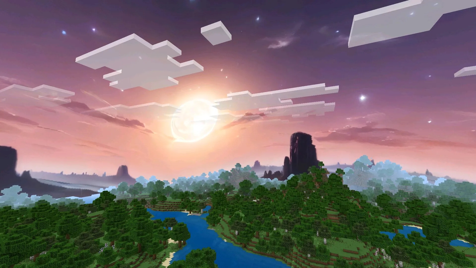 Космос из текстур на небо в Майнкрафт ПЕ