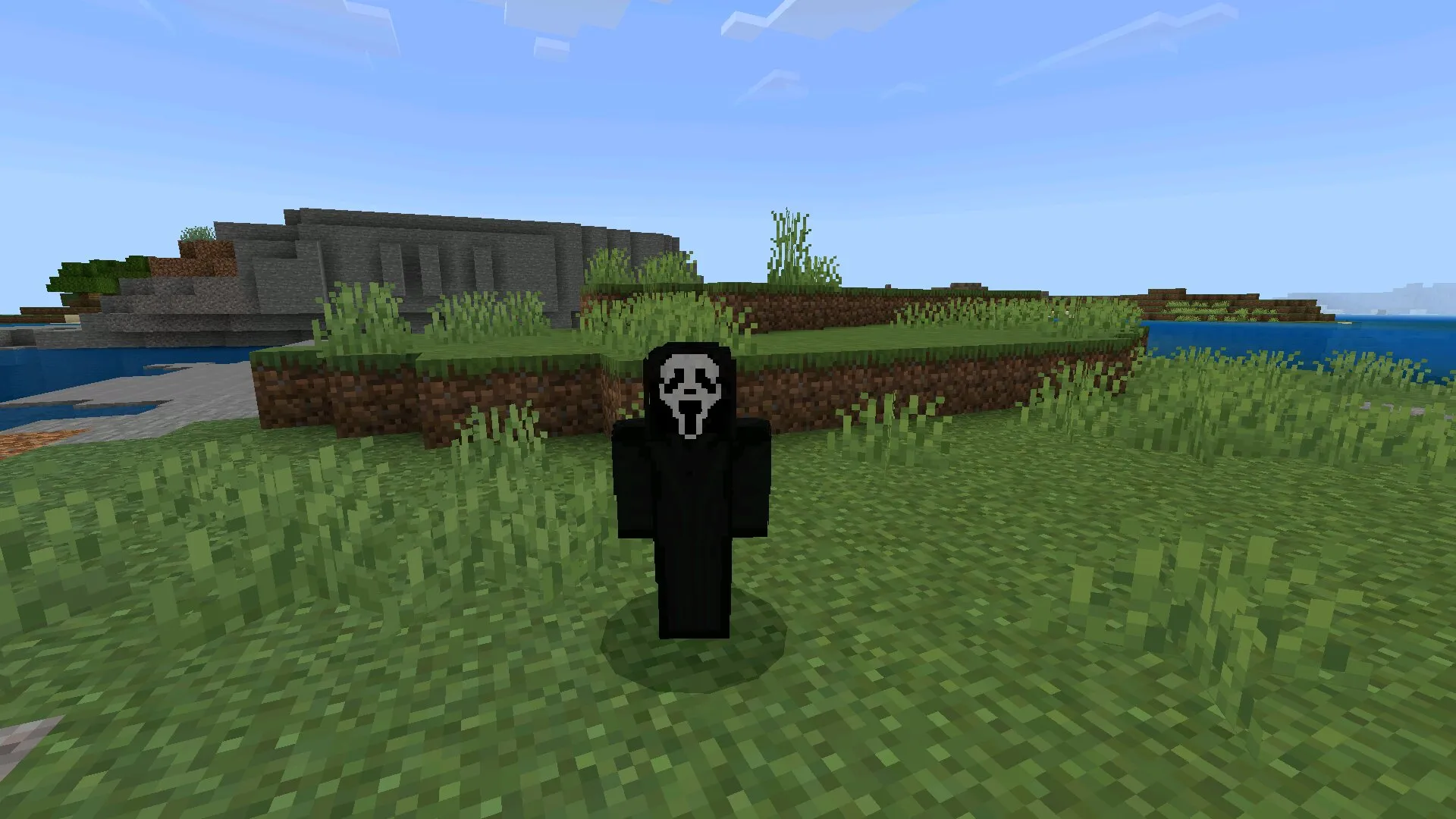 Крик из мода на крипипасту в Майнкрафт ПЕ