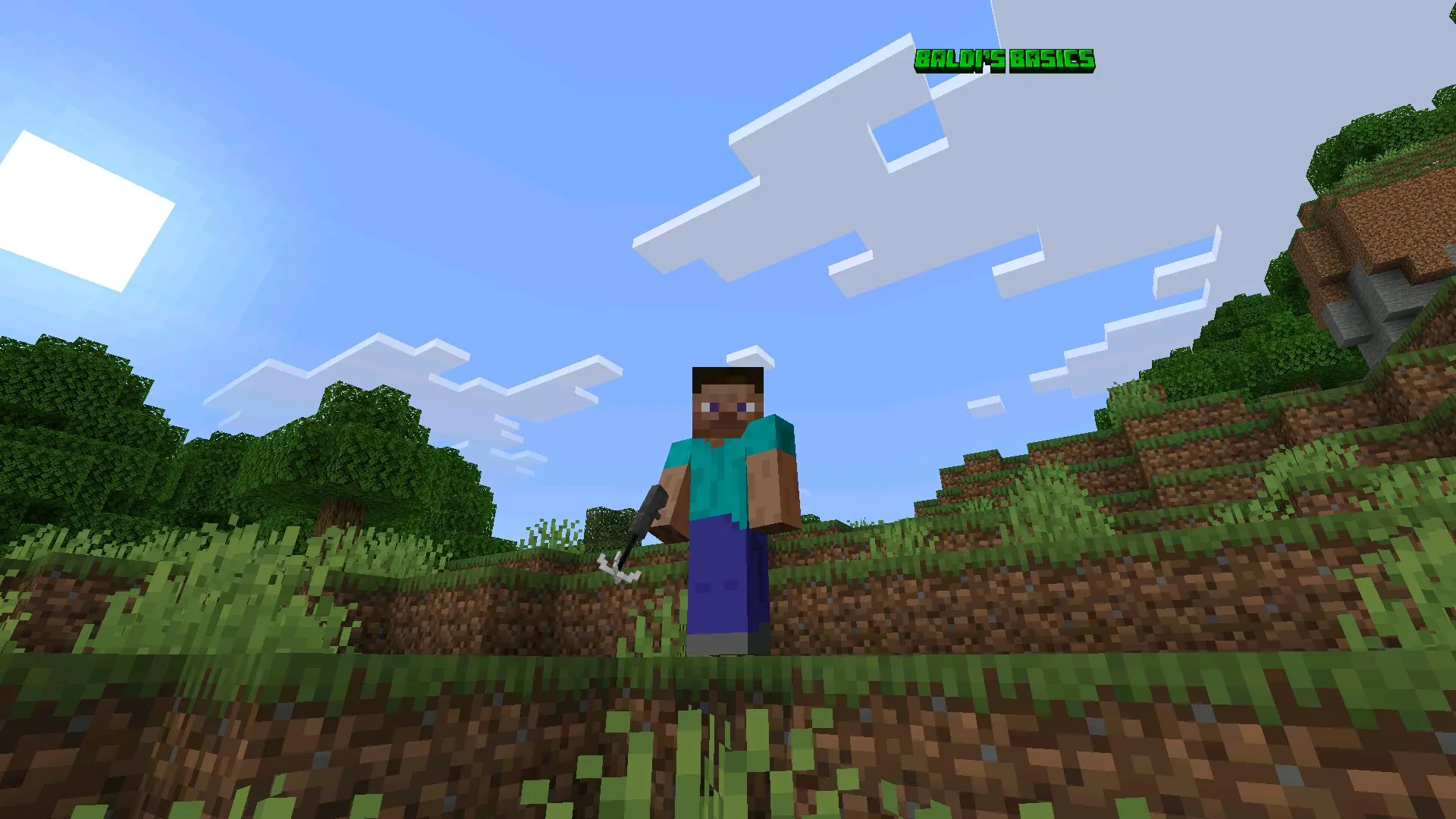 Крюк кошка из мода на Балди в Майнкрафт ПЕ