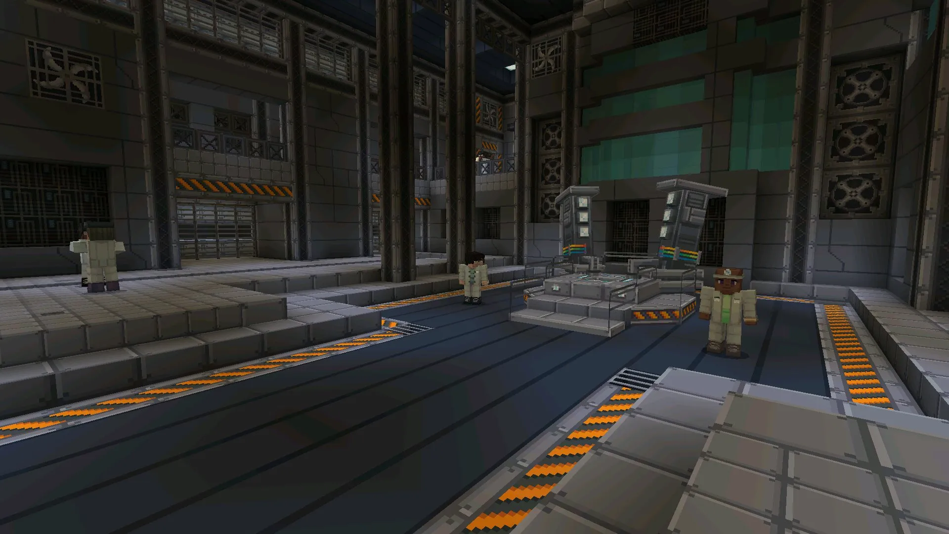 Лаборатория из карты расширяющийся барьер в Майнкрафт ПЕ