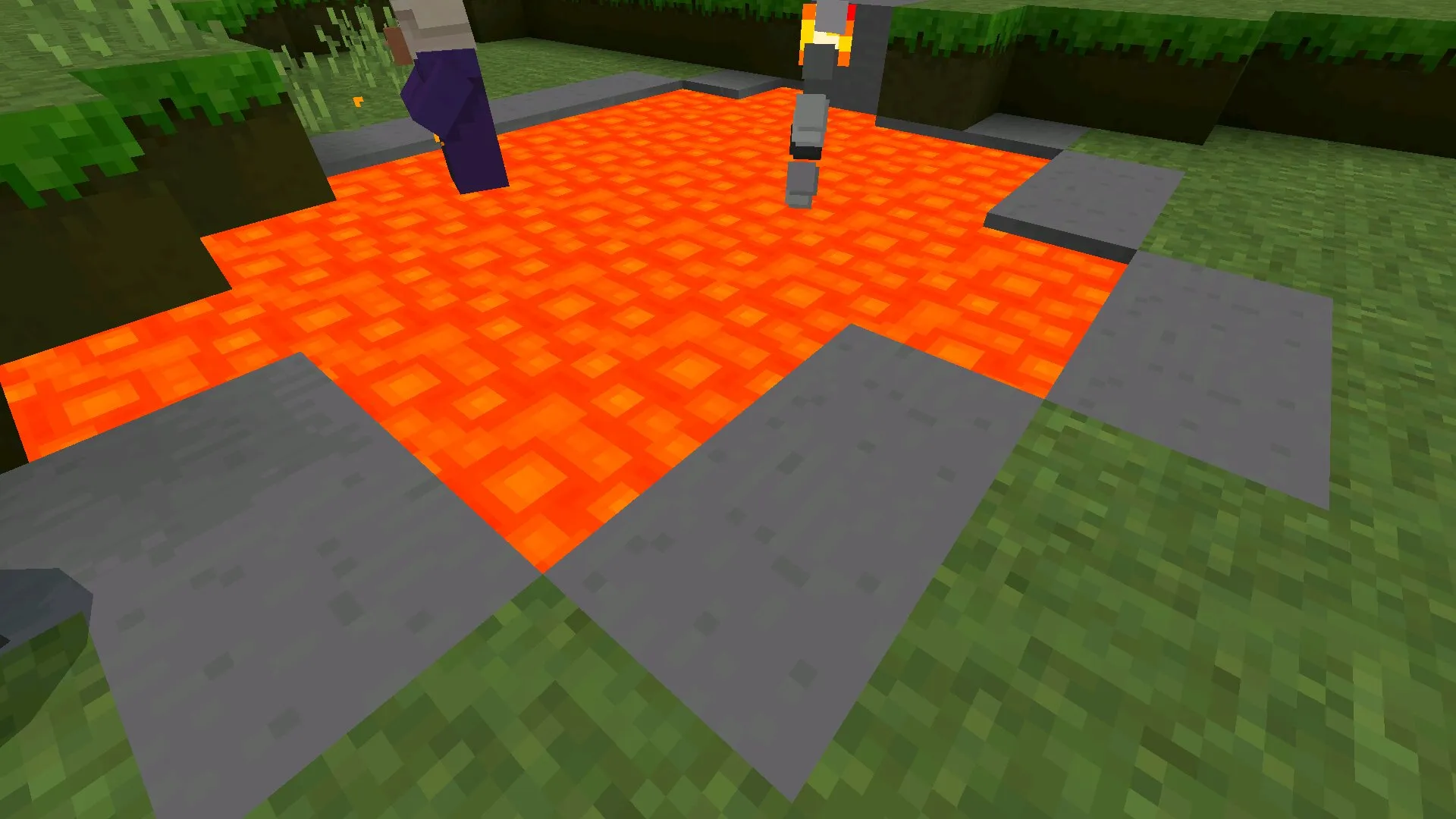 Лава из текстур 16 на 16 в Майнкрафт ПЕ