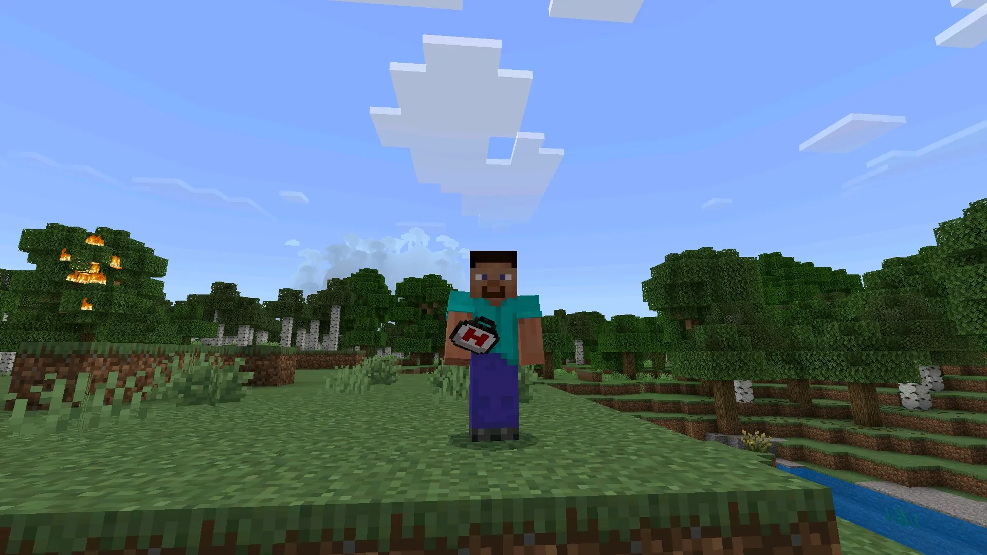 Лечение из мода на аптечку в Майнкрафт ПЕ