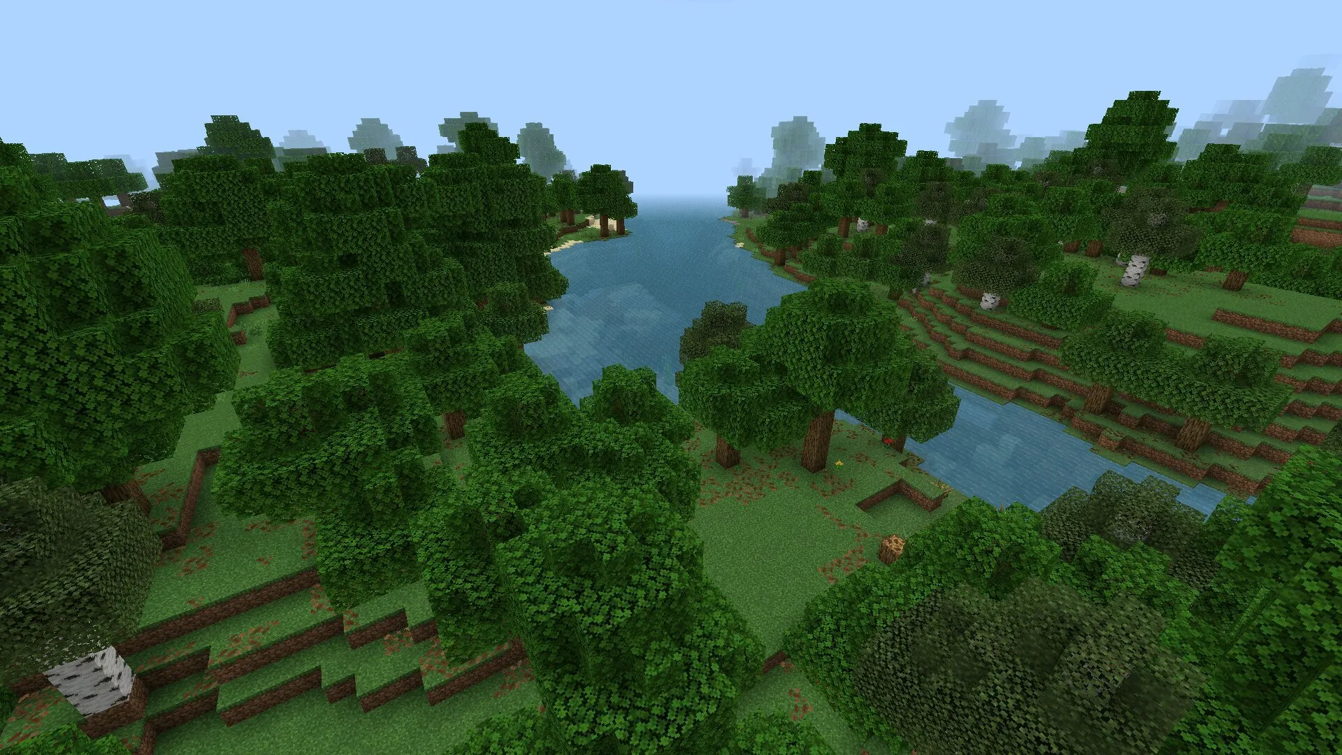 Лес из мода на производительность в Майнкрафт ПЕ