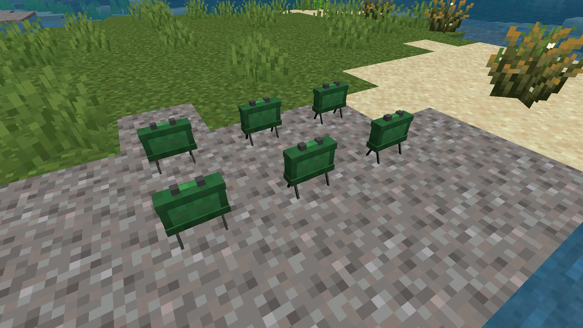 Мины из мода на перестрелку в Майнкрафт ПЕ