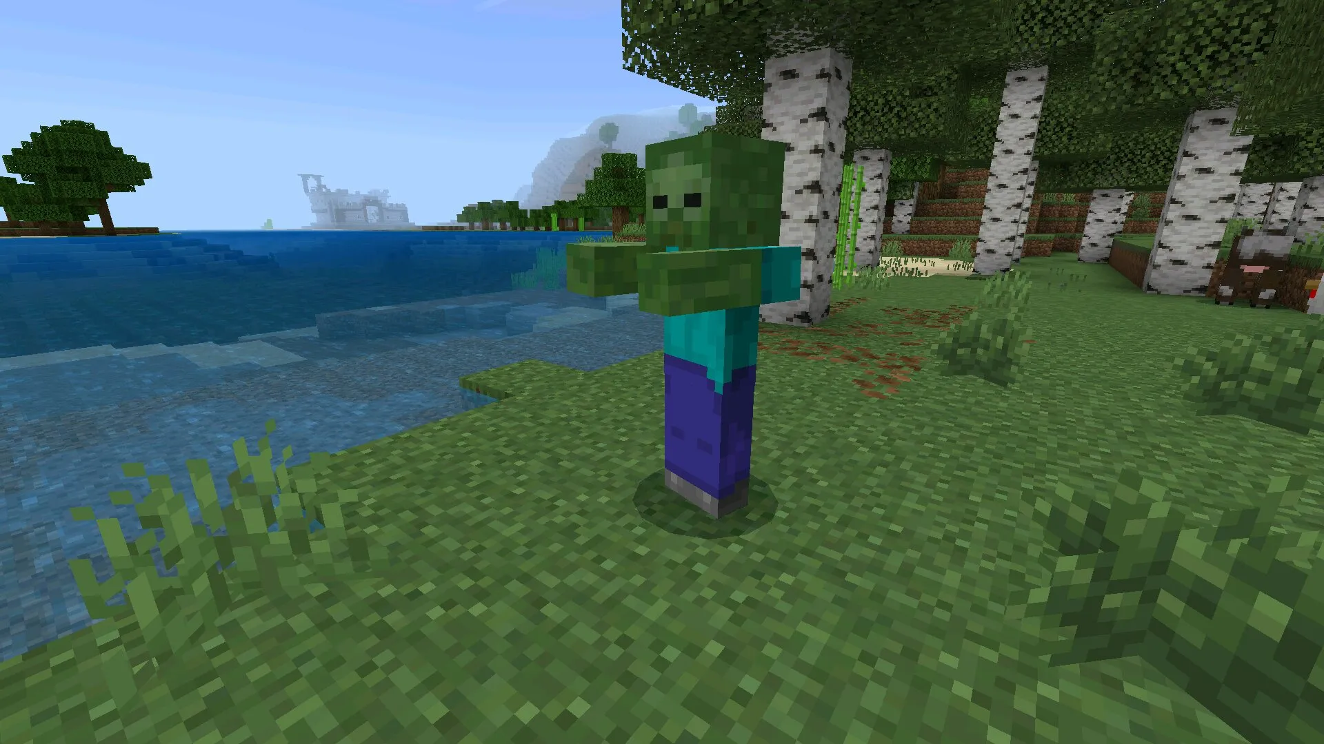 Моб из мода на спавн зомби в Майнкрафт ПЕ