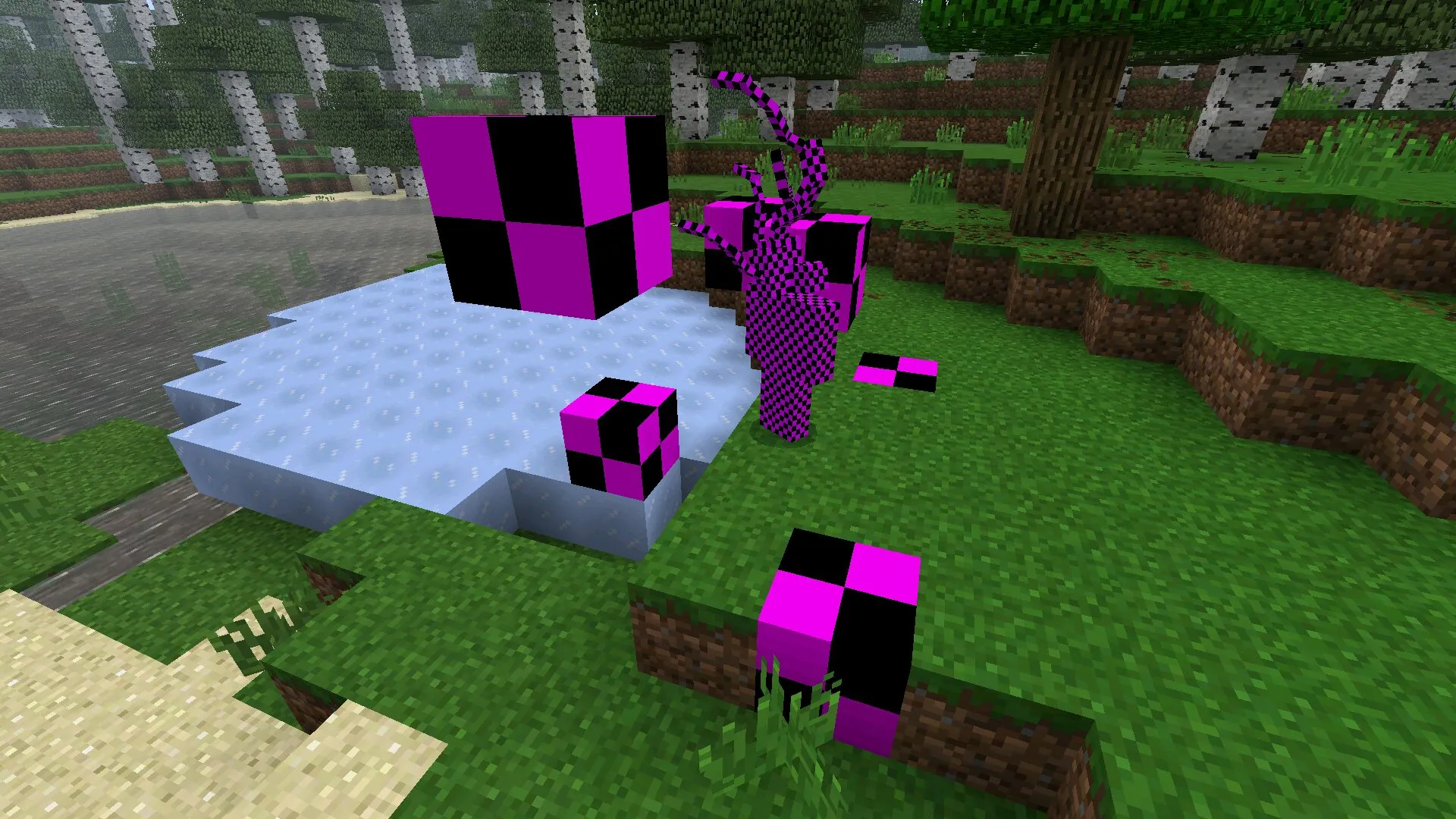 Моб из мода на брокен скрипт в Майнкрафт ПЕ